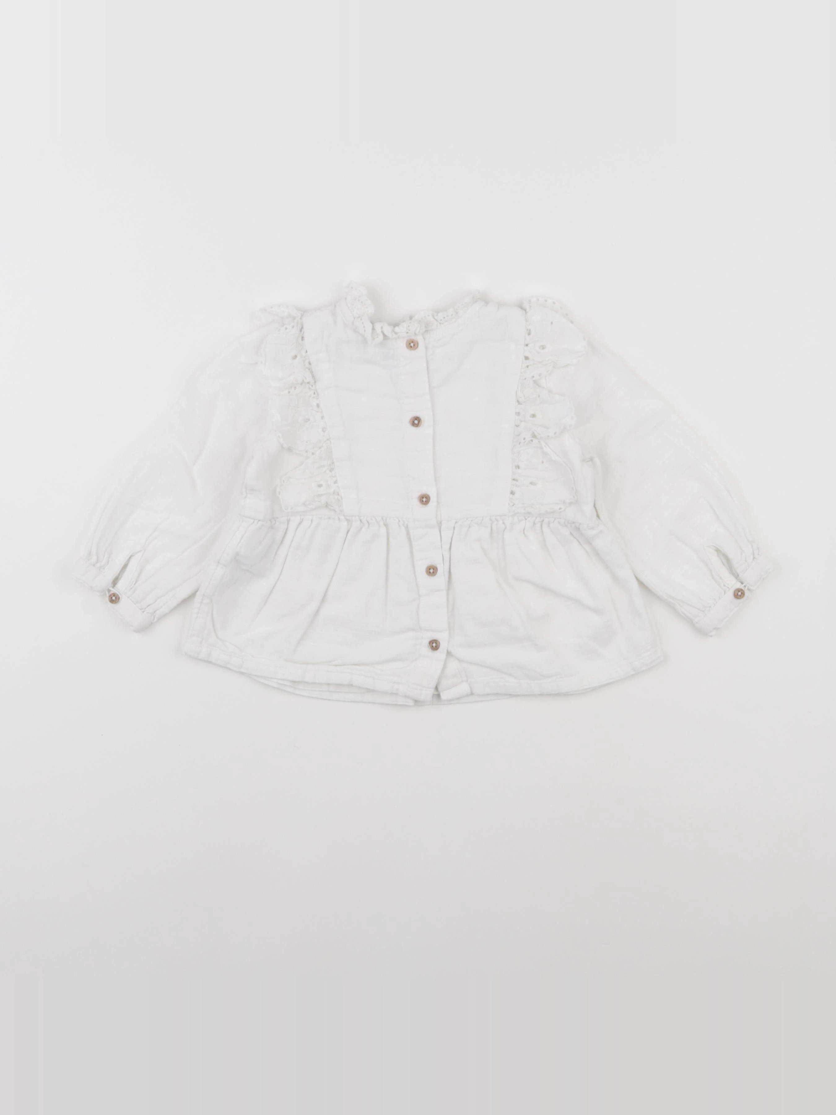 Tape à l'oeil - blouse blanc - 18 mois