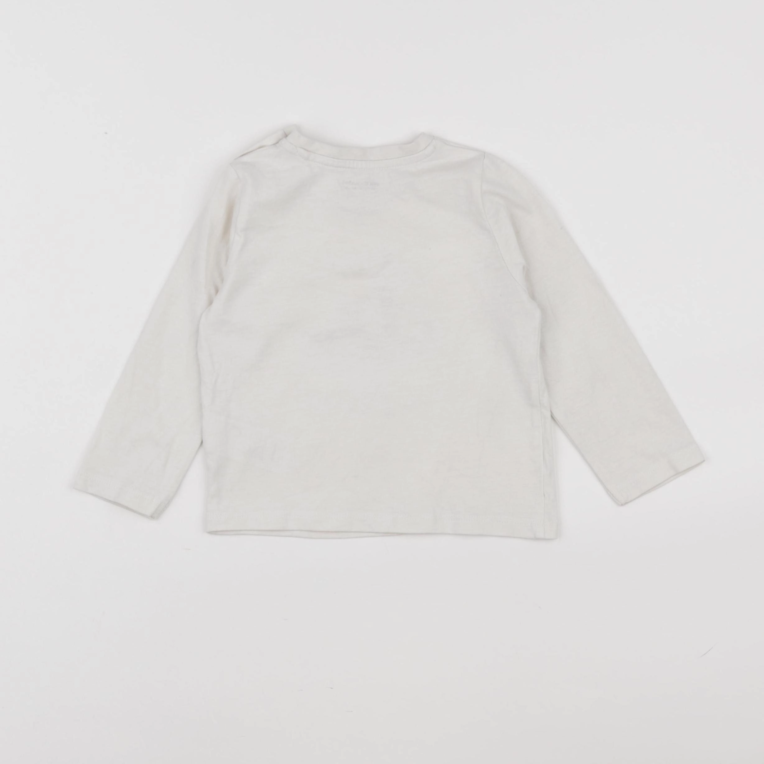 Vertbaudet - tee-shirt beige - 24 mois