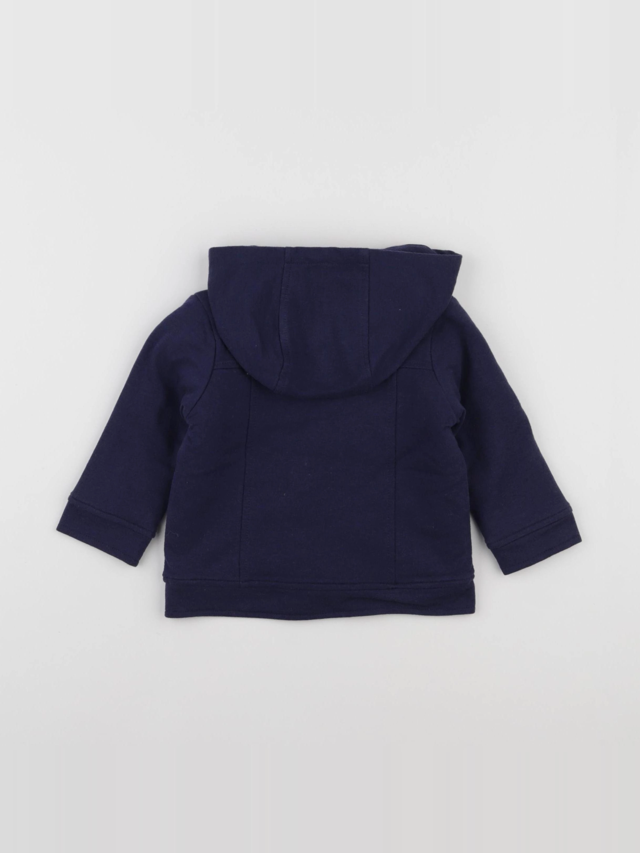 Vertbaudet - veste doublé bleu - 12 mois