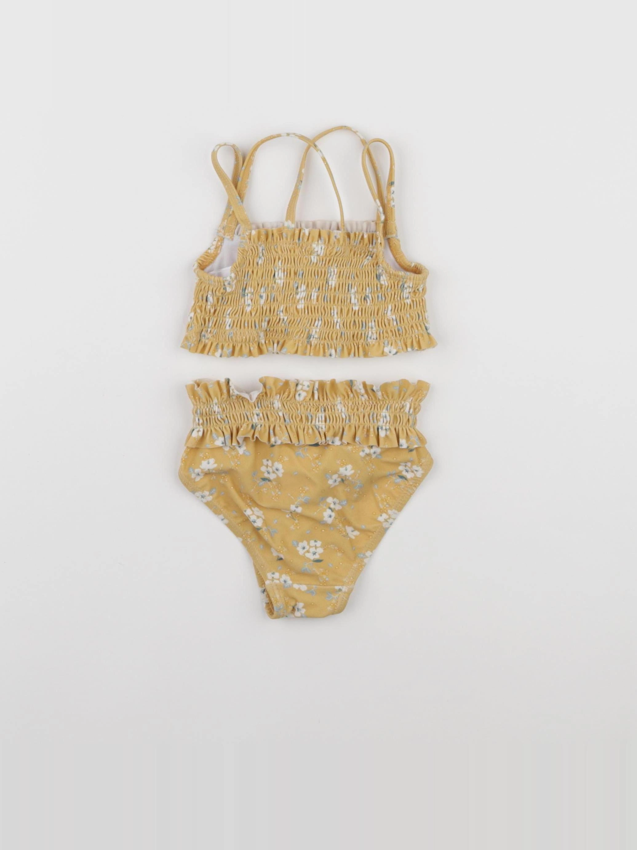 Vertbaudet - maillot de bain jaune - 2 ans