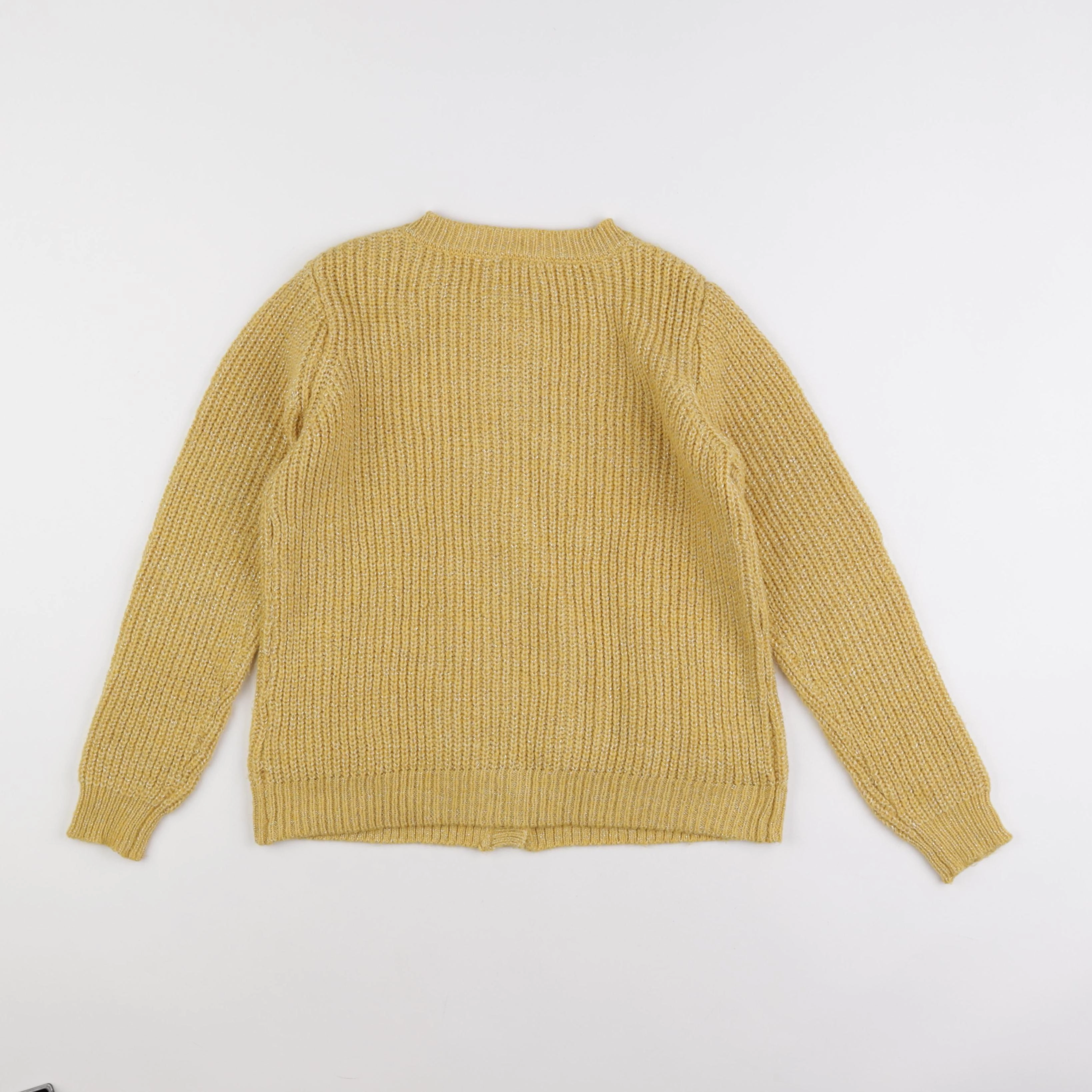 Vertbaudet - gilet jaune, or - 10 ans