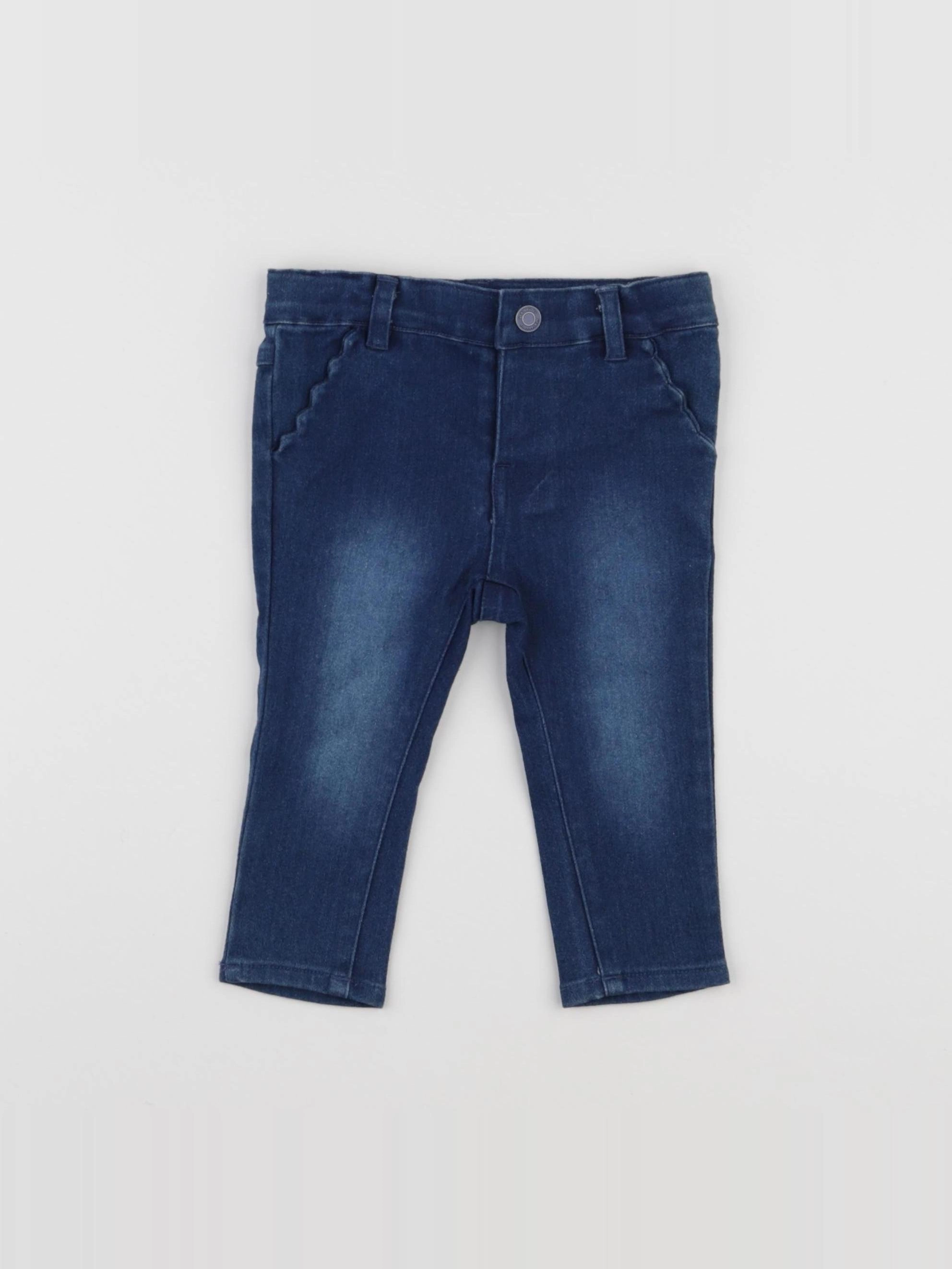 Vertbaudet - jean bleu - 9 mois