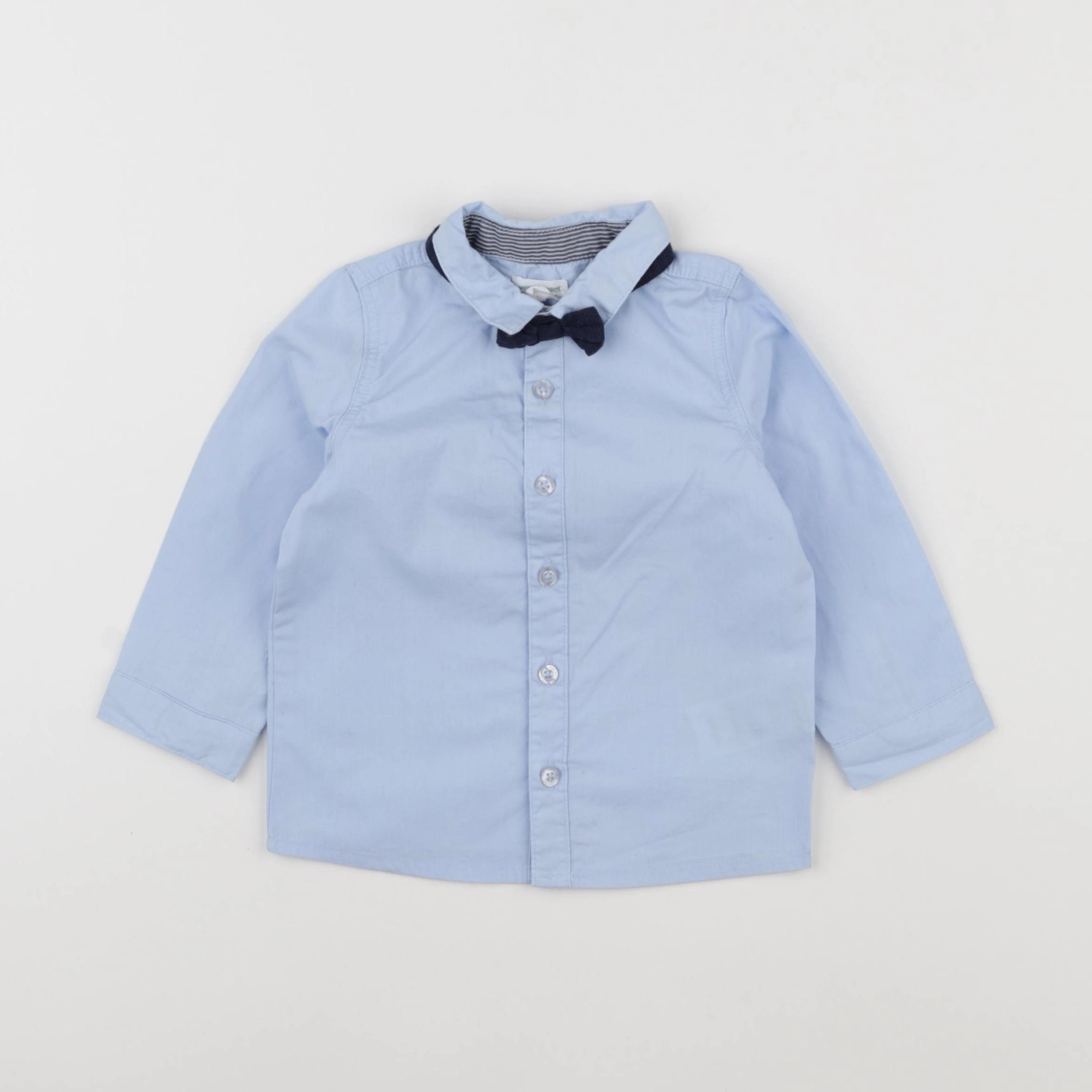 Vertbaudet - chemise bleu - 18 mois