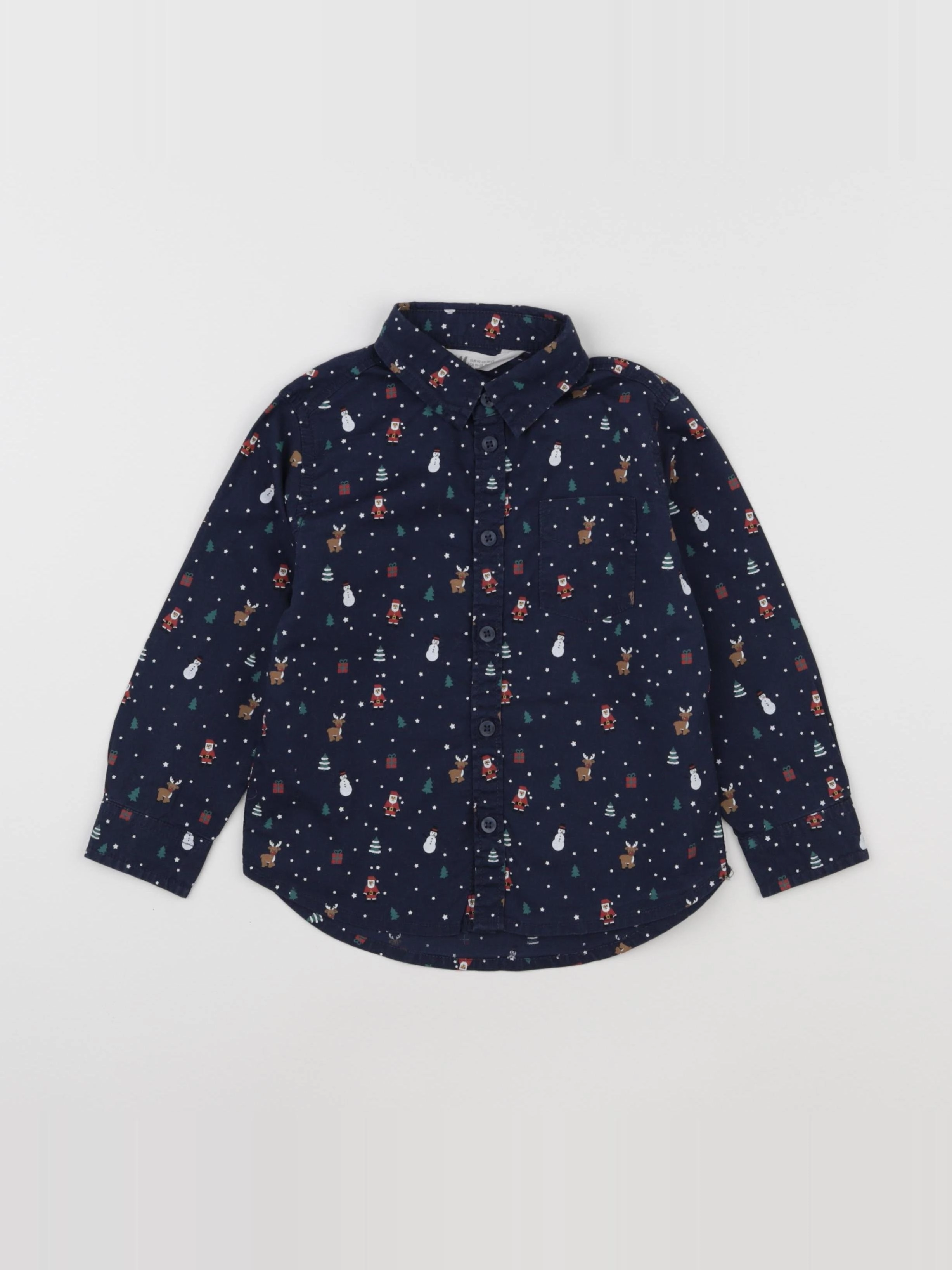 H&M - chemise bleu - 18/24 mois