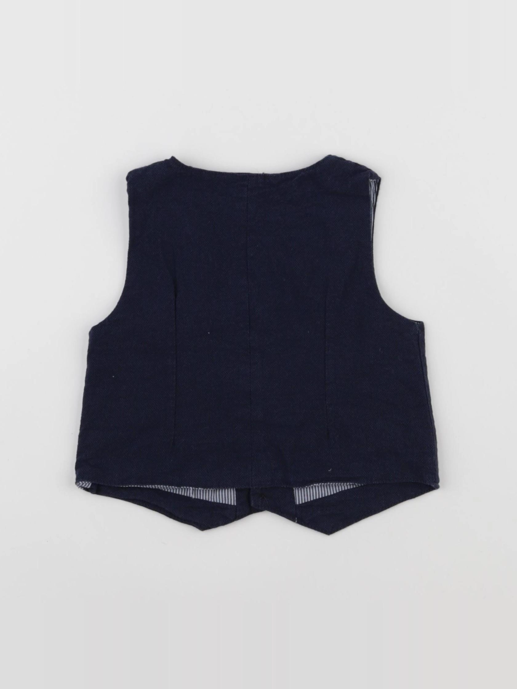 Vertbaudet - gilet bleu - 18 mois
