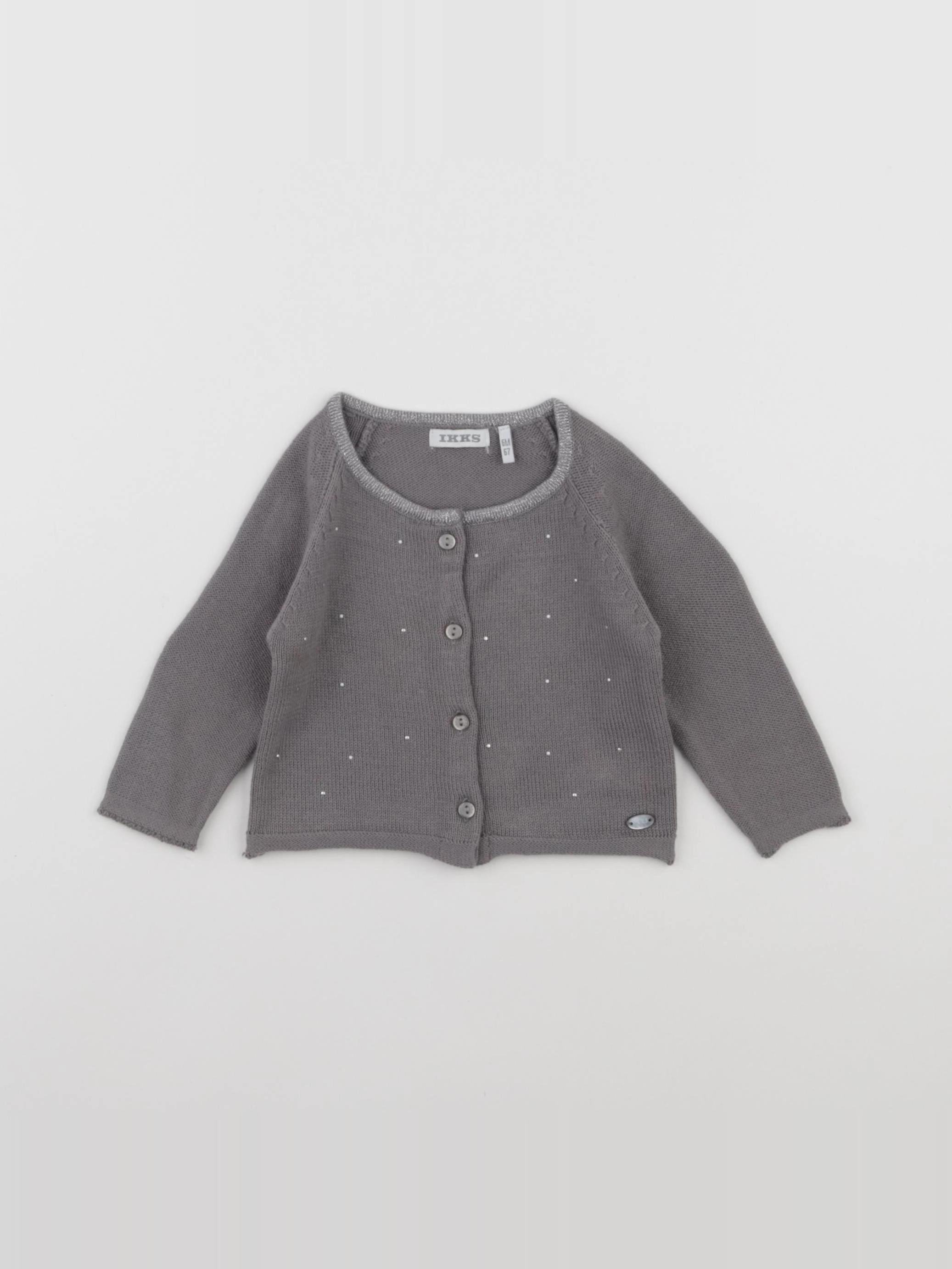 IKKS - gilet gris - 6 mois