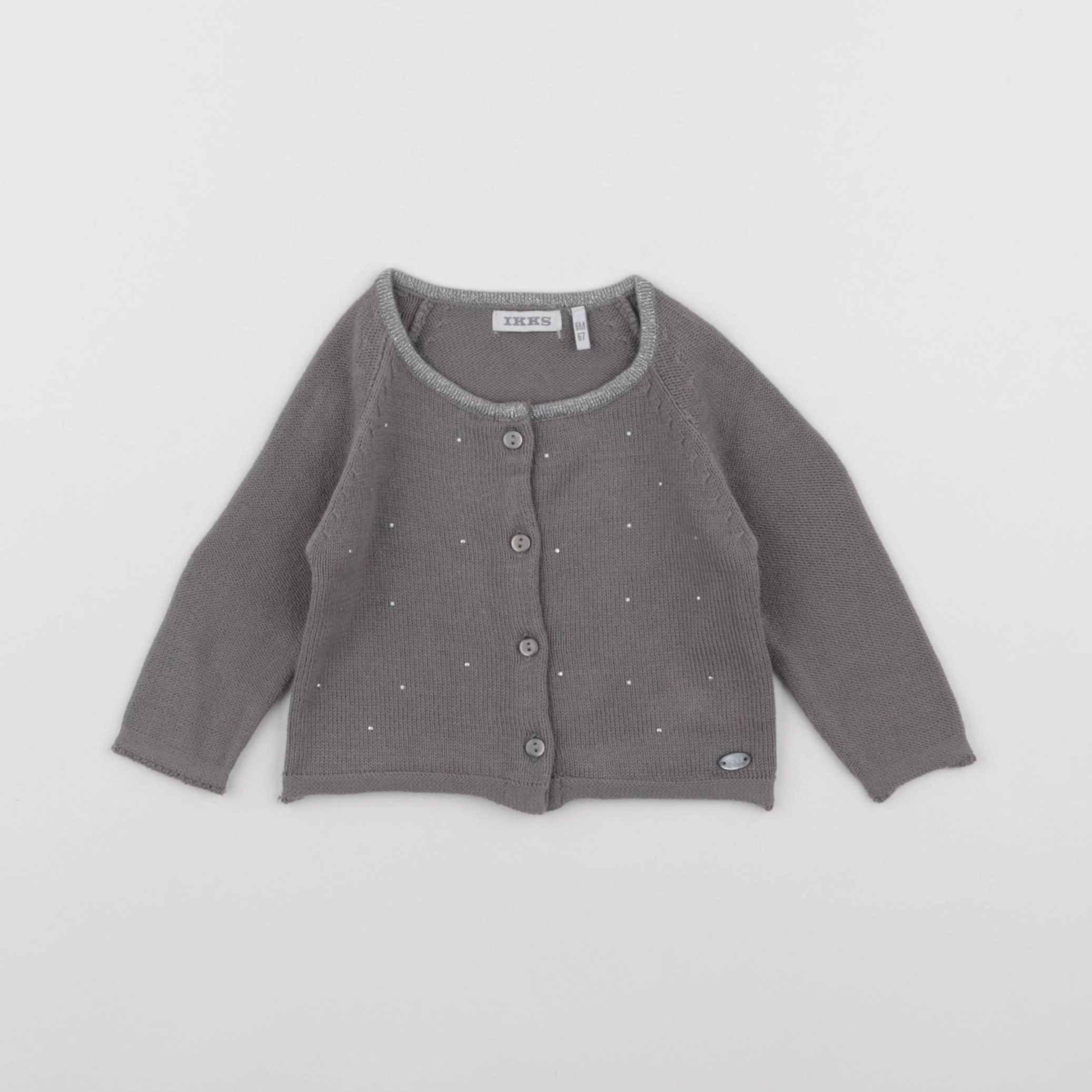IKKS - gilet gris - 6 mois