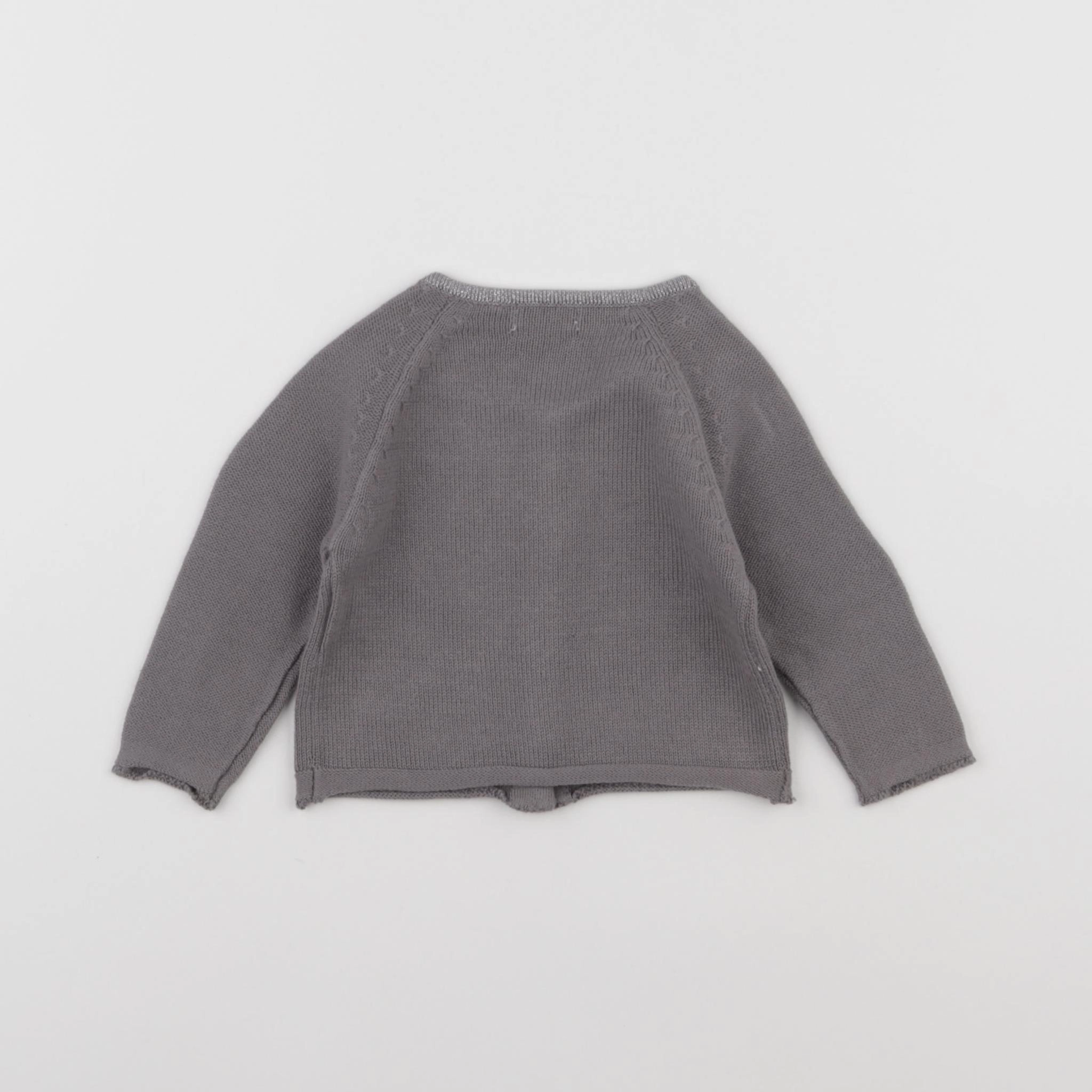 IKKS - gilet gris - 6 mois