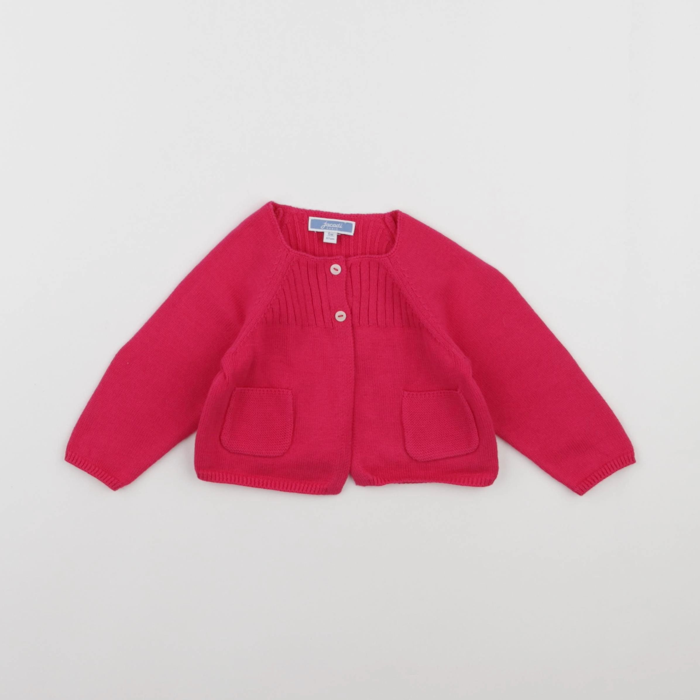 Jacadi - gilet rose - 6 mois