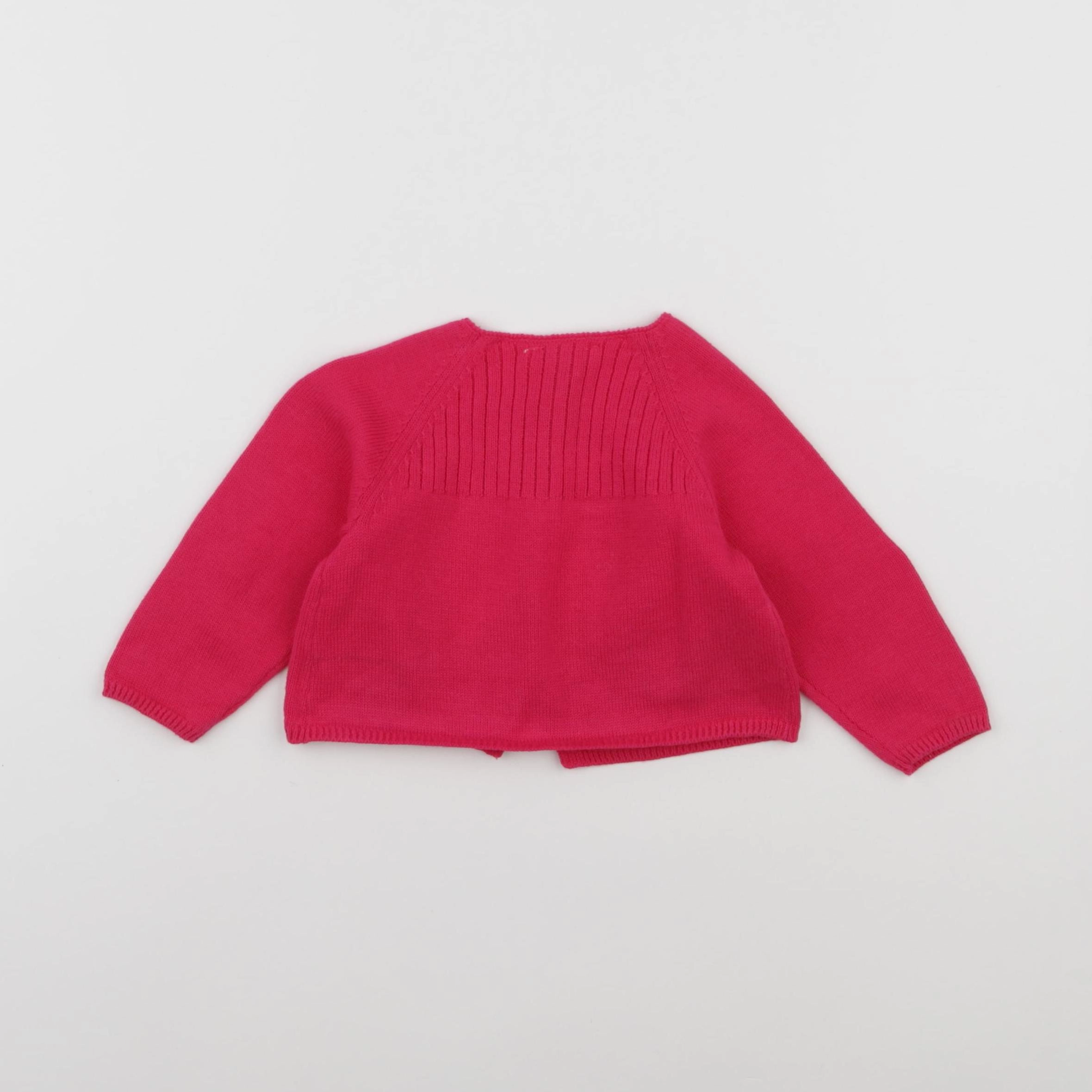 Jacadi - gilet rose - 6 mois