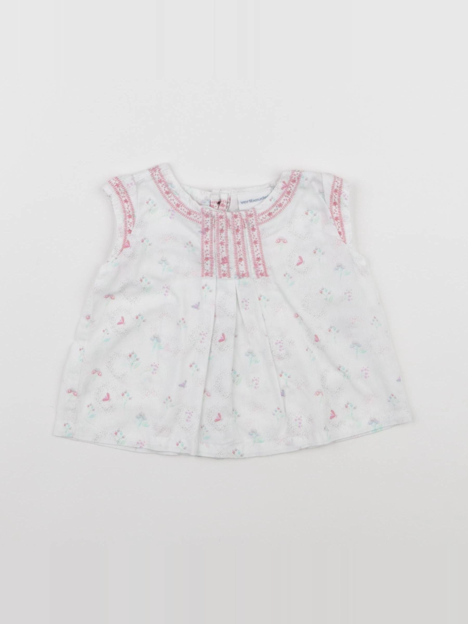 Vertbaudet - blouse blanc - 3 mois