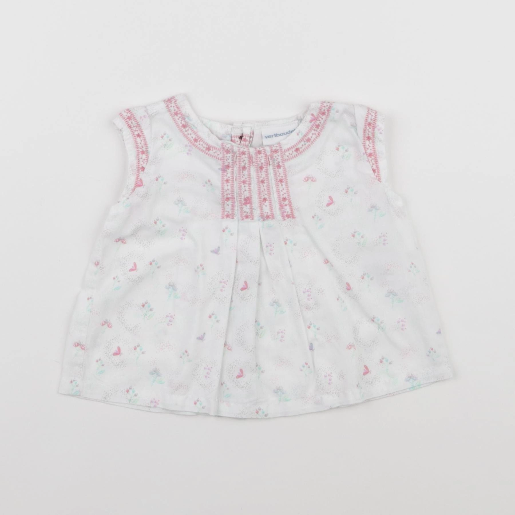 Vertbaudet - blouse blanc - 3 mois