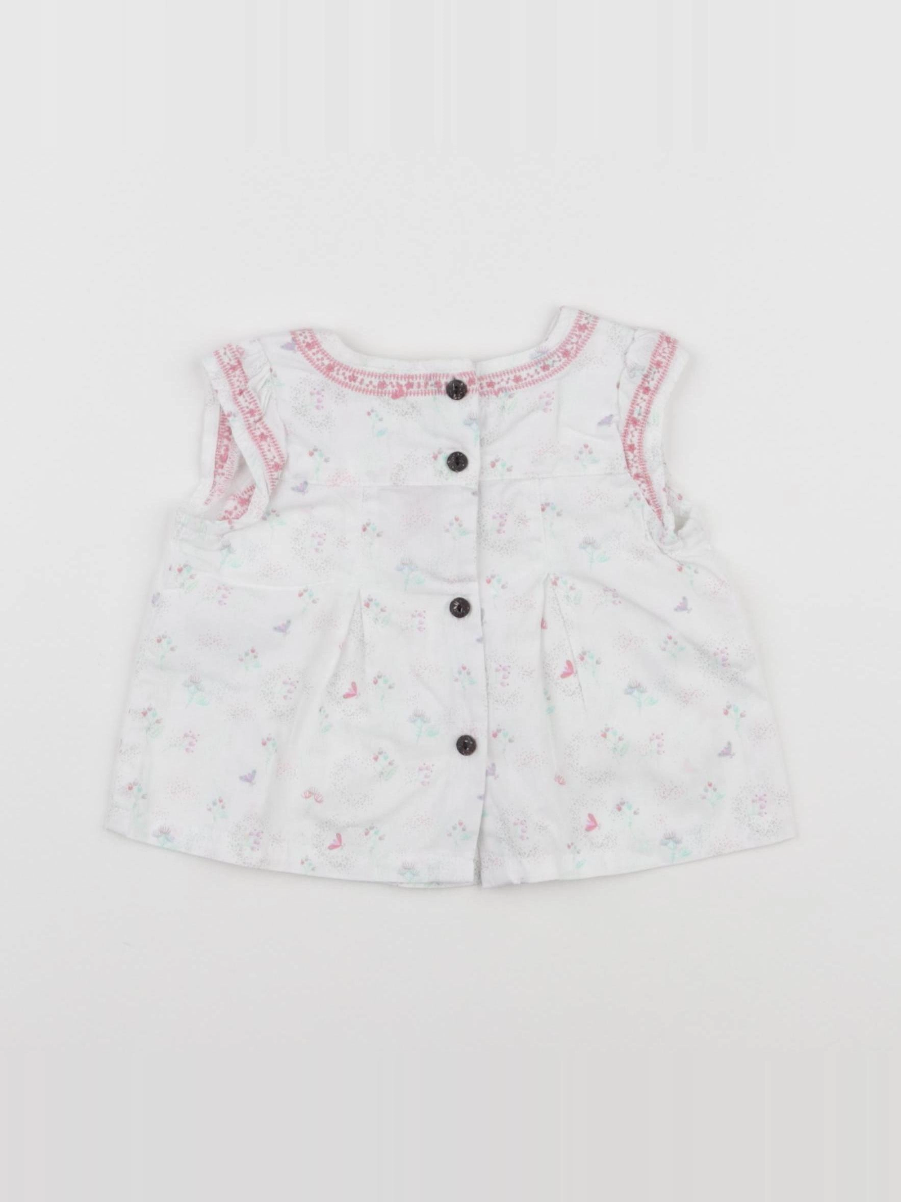 Vertbaudet - blouse blanc - 3 mois
