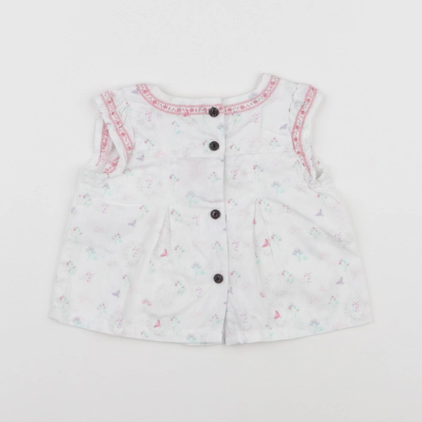 Vertbaudet - blouse blanc - 3 mois