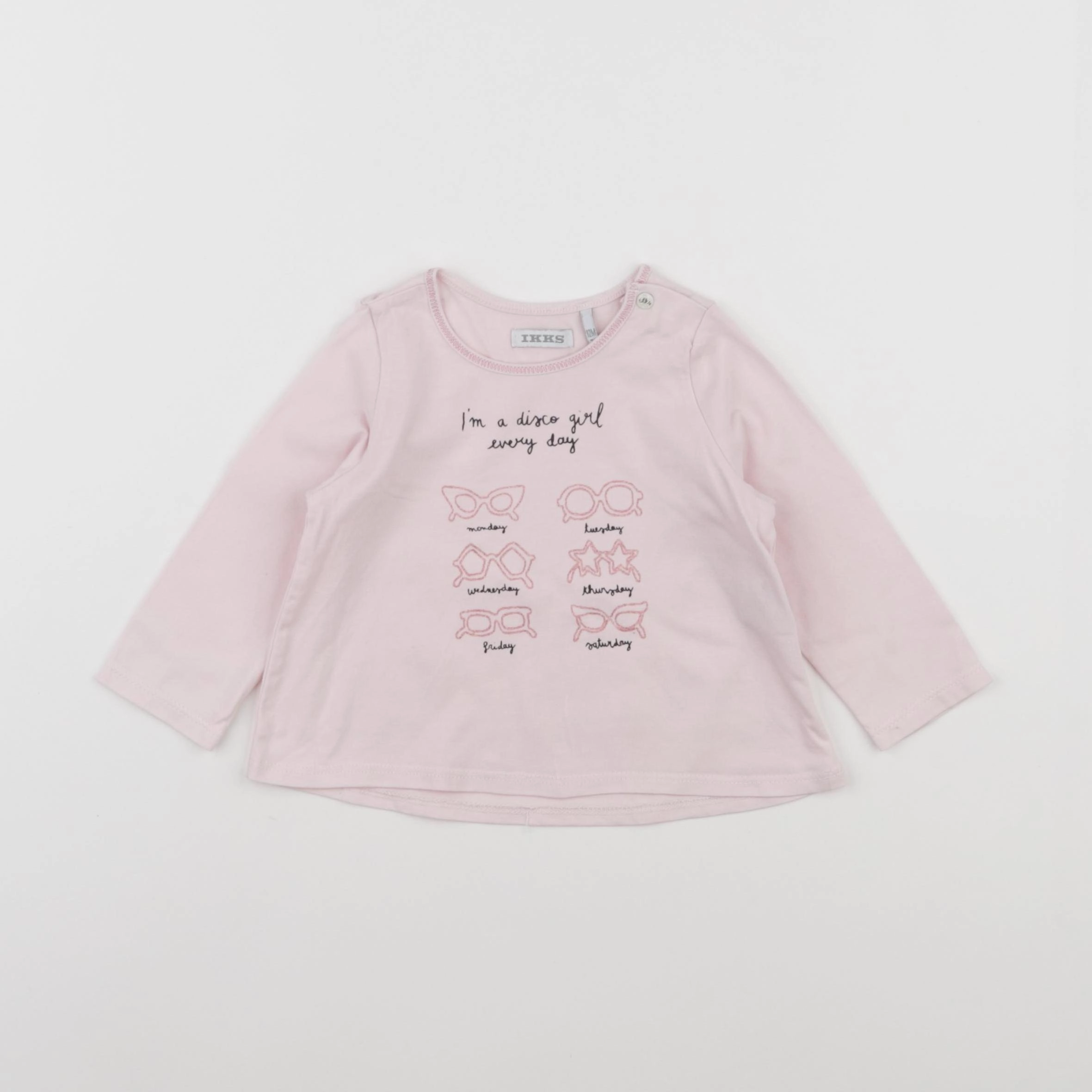 IKKS - tee-shirt rose - 6 mois