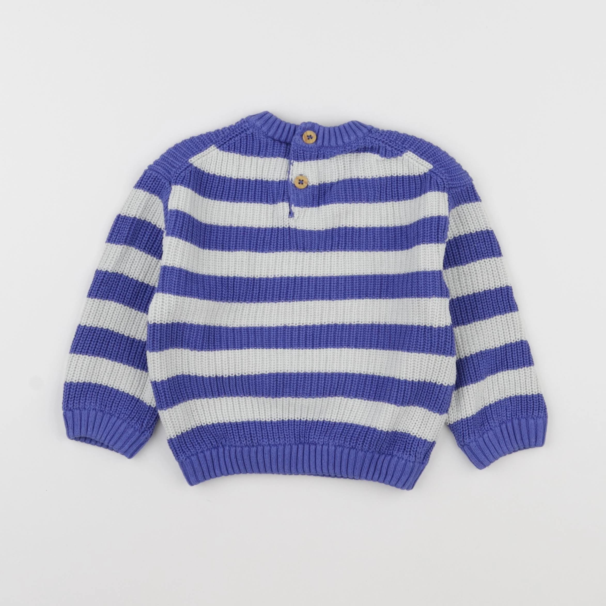 Tape à l'oeil - pull blanc, bleu - 24 mois