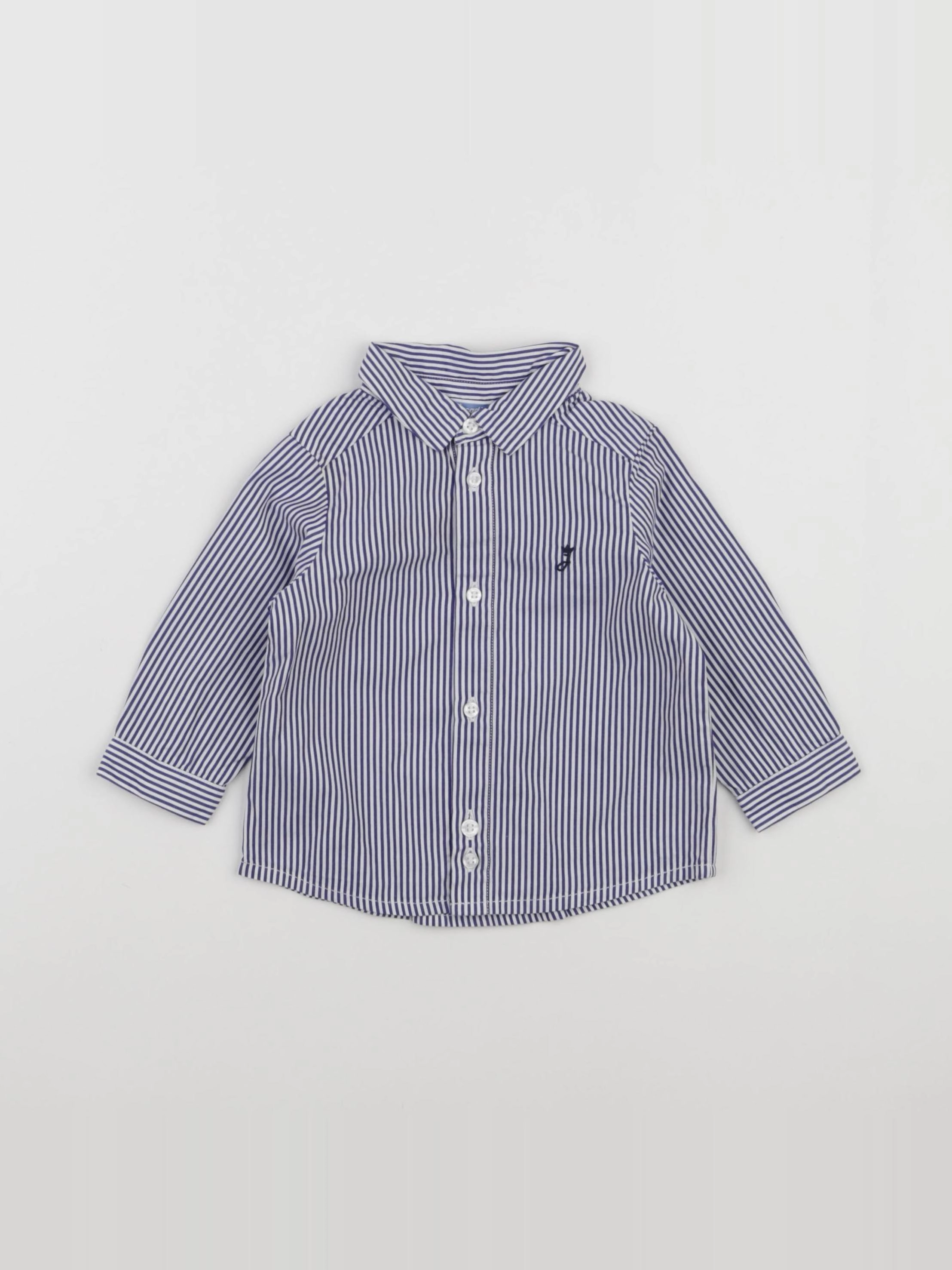 Jacadi - chemise bleu - 6 mois