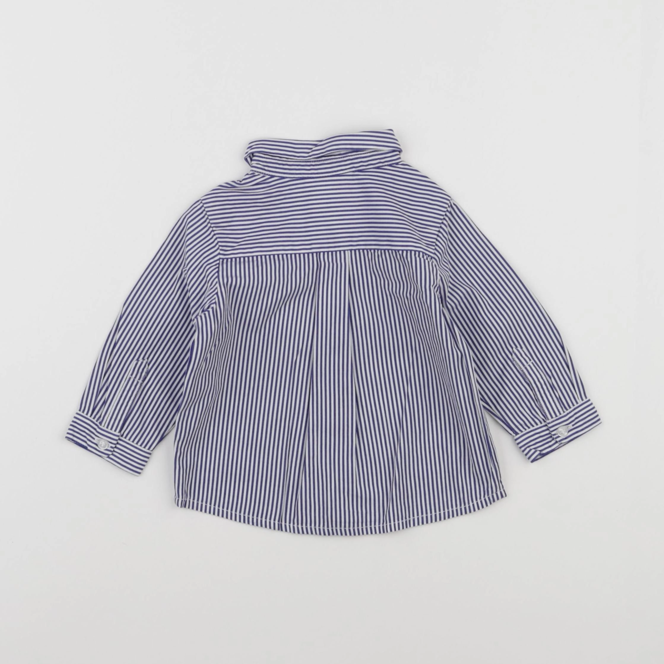 Jacadi - chemise bleu - 6 mois