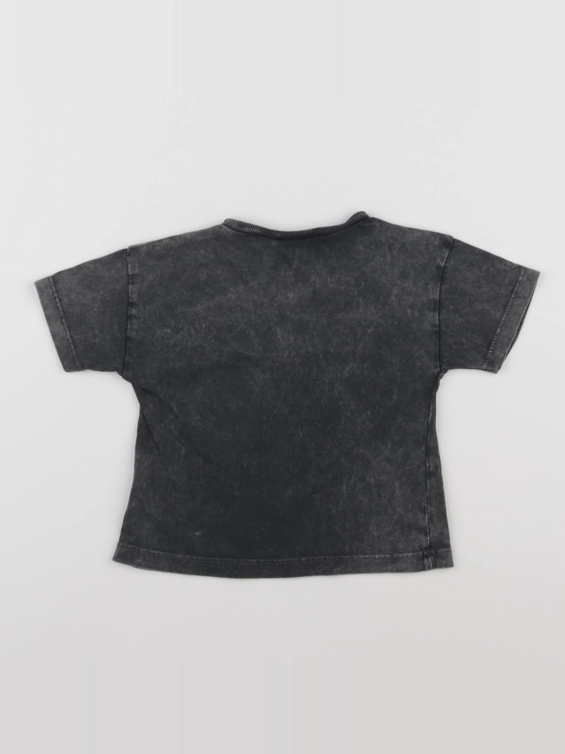 Zara - tee-shirt gris - 3/6 mois