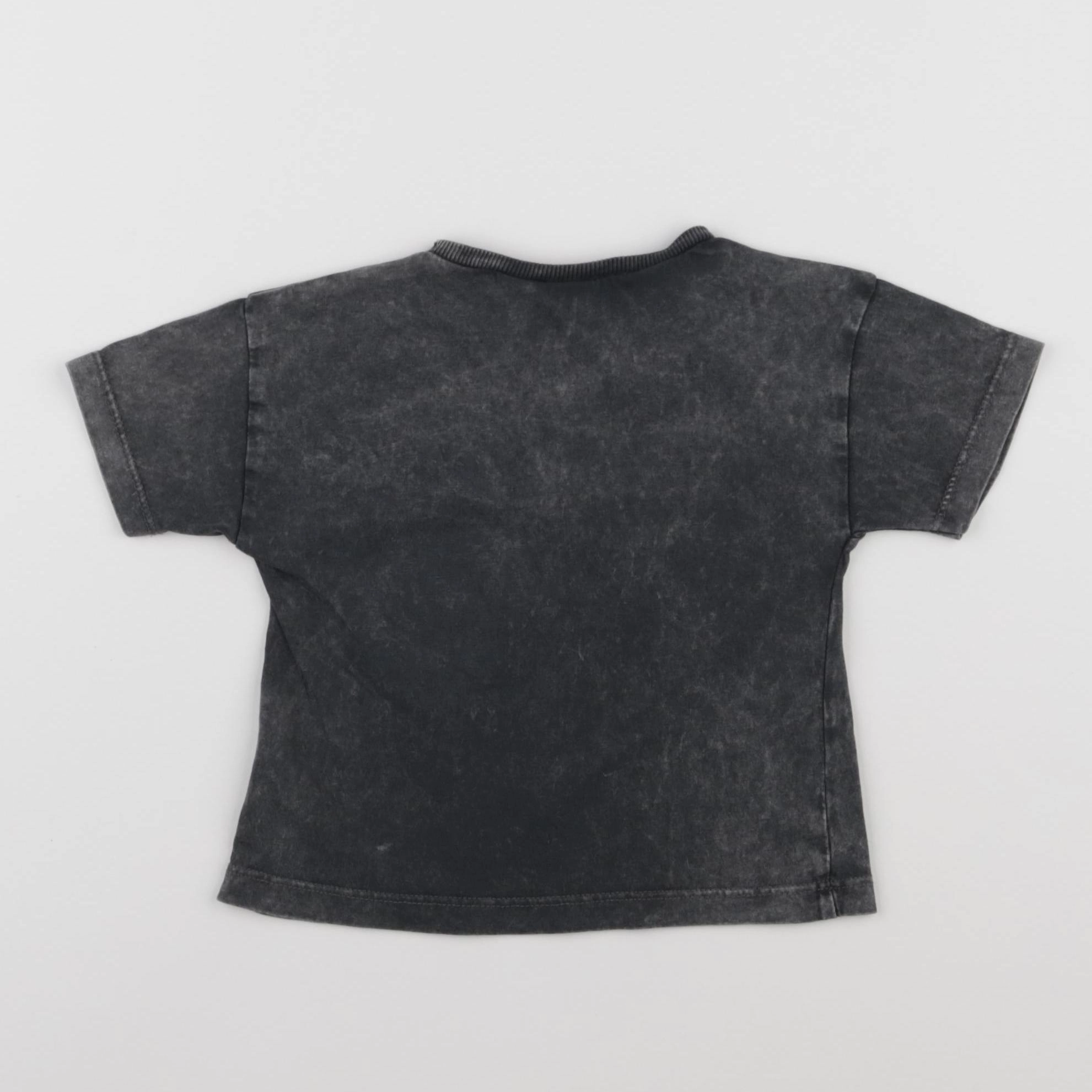 Zara - tee-shirt gris - 3/6 mois