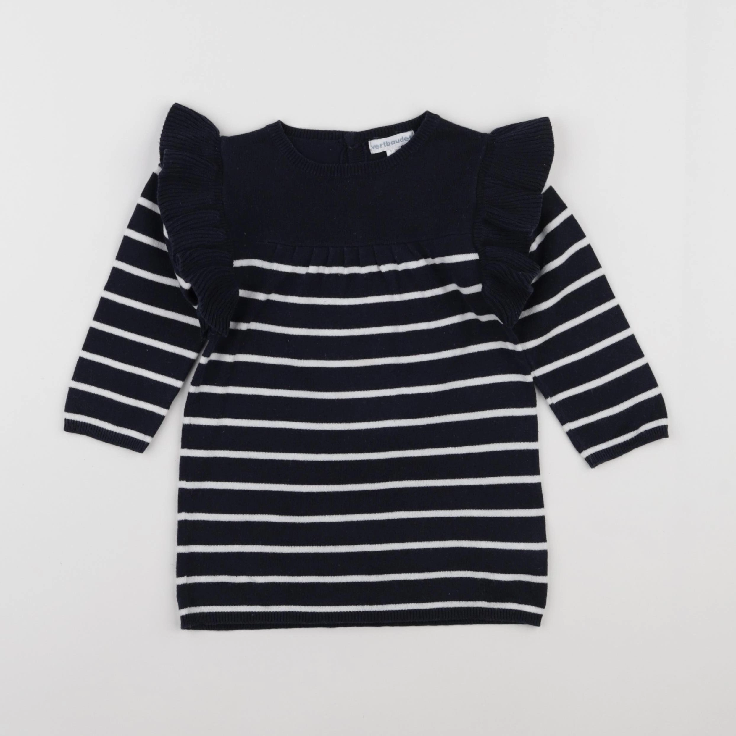 Vertbaudet - robe bleu - 18 mois