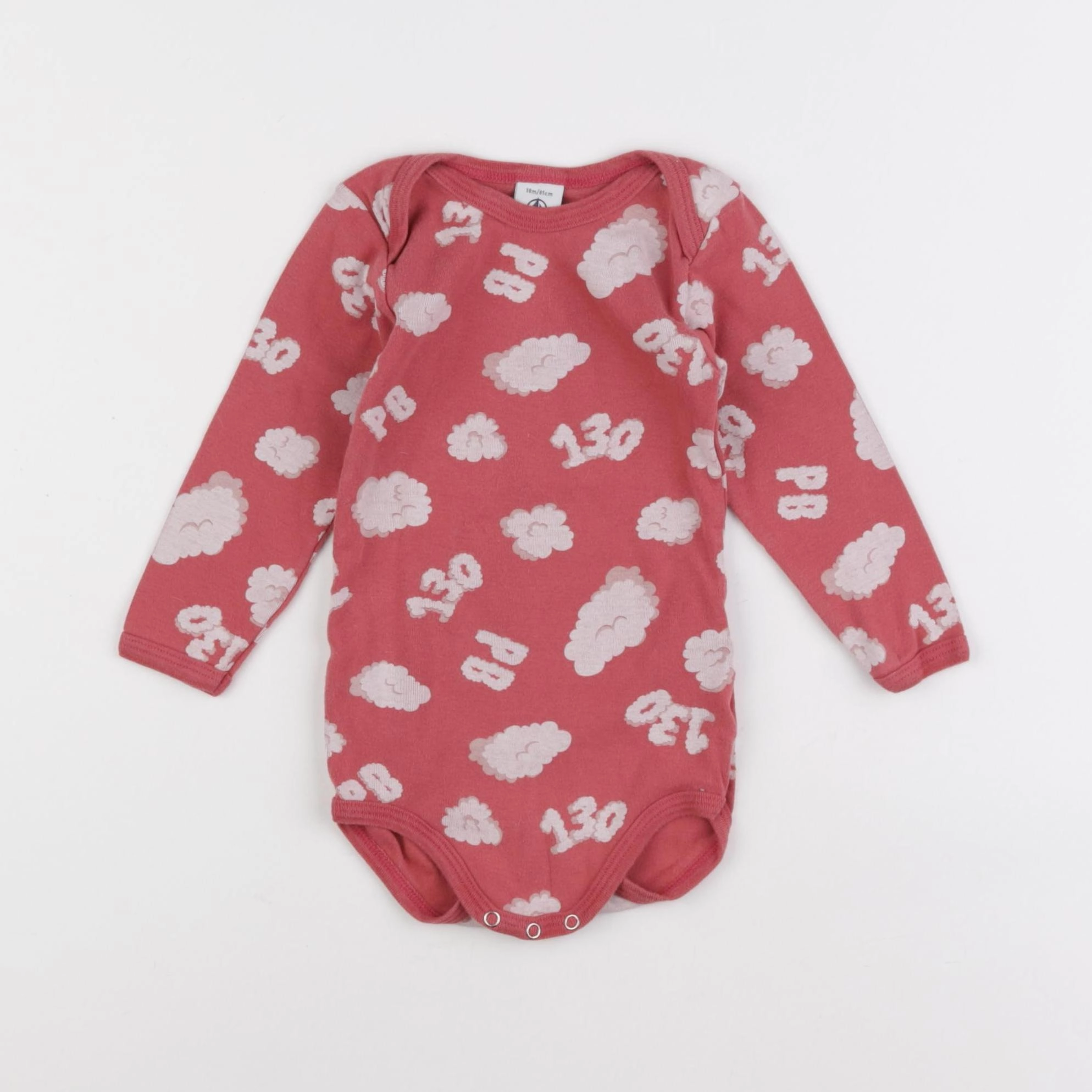 Petit Bateau - body rose - 18 mois