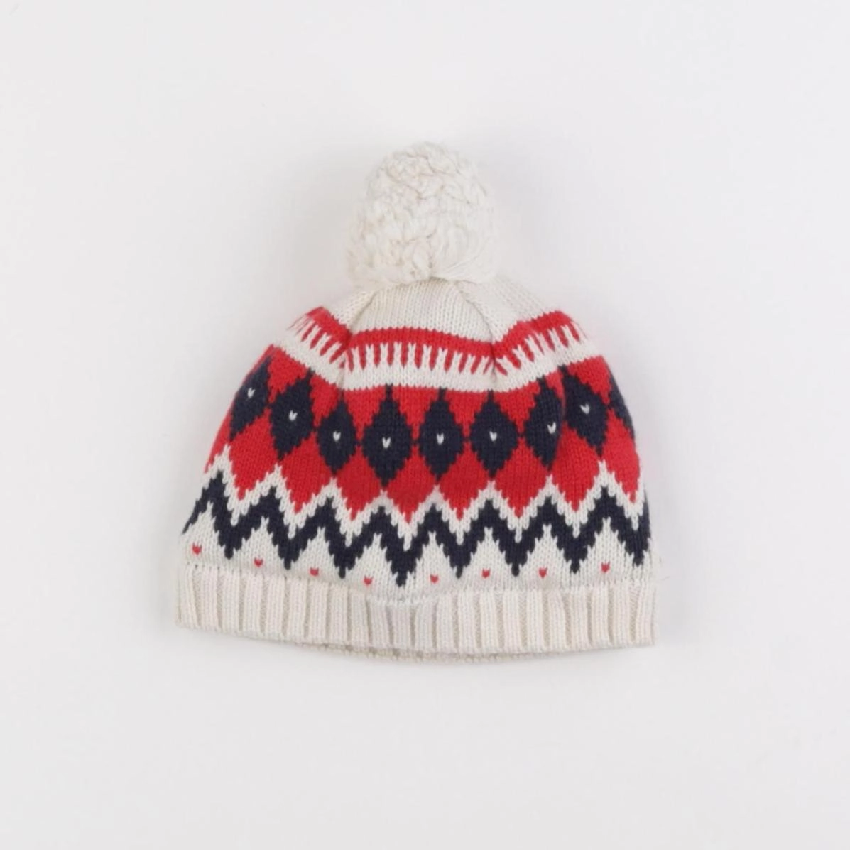 Petit Bateau - bonnet multicolore - 12 mois
