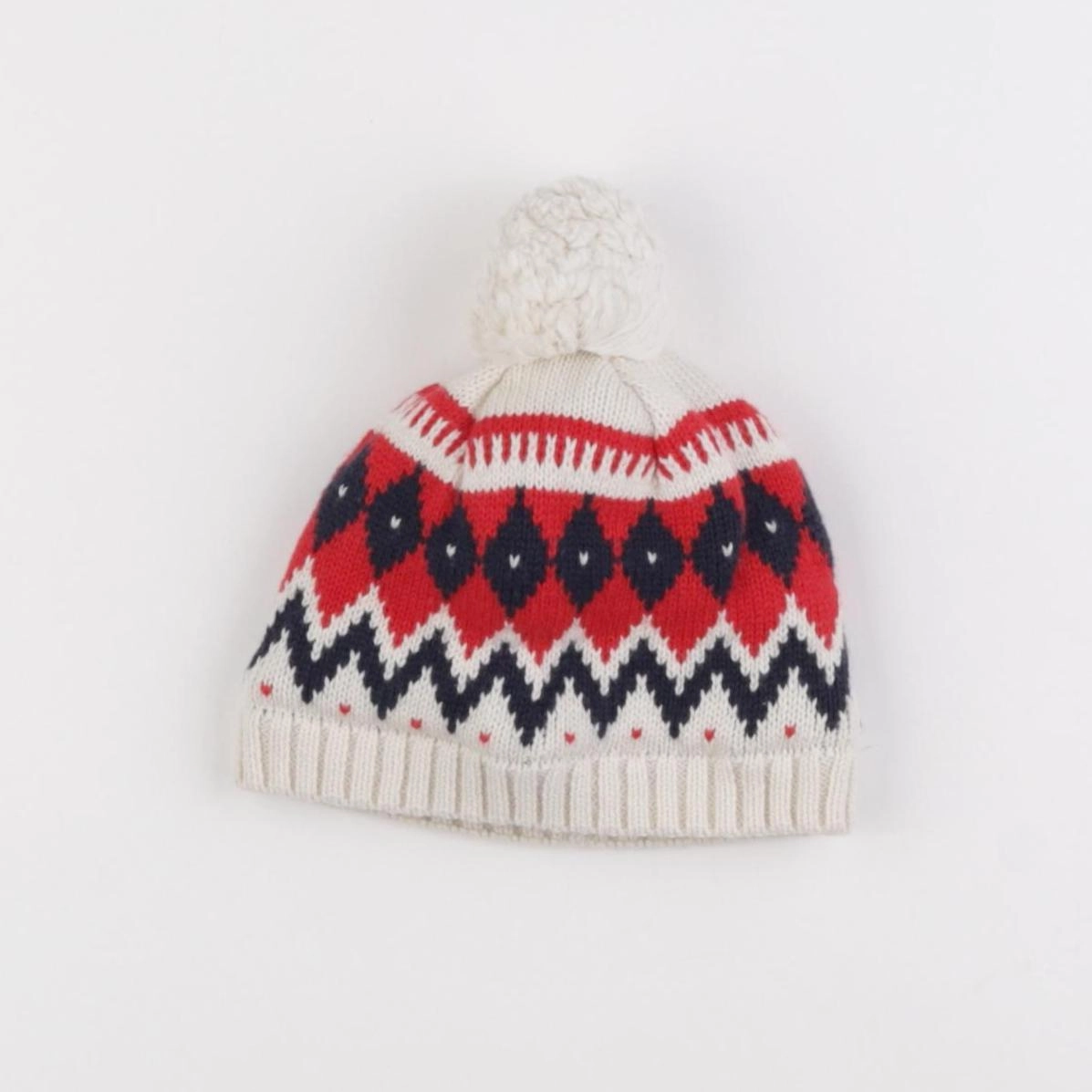 Petit Bateau - bonnet multicolore - 12 mois