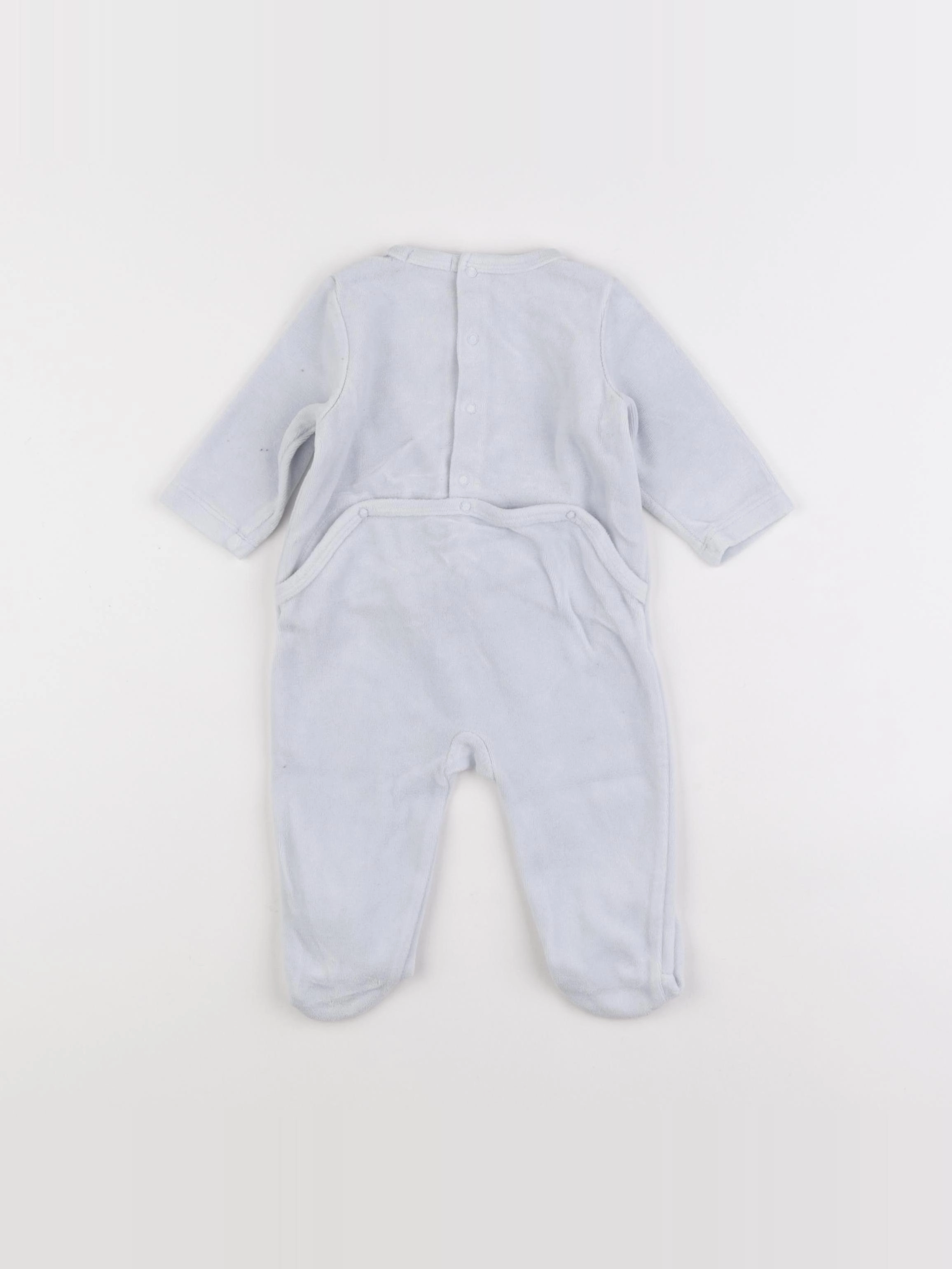Boutchou - pyjama velours bleu - 6 mois