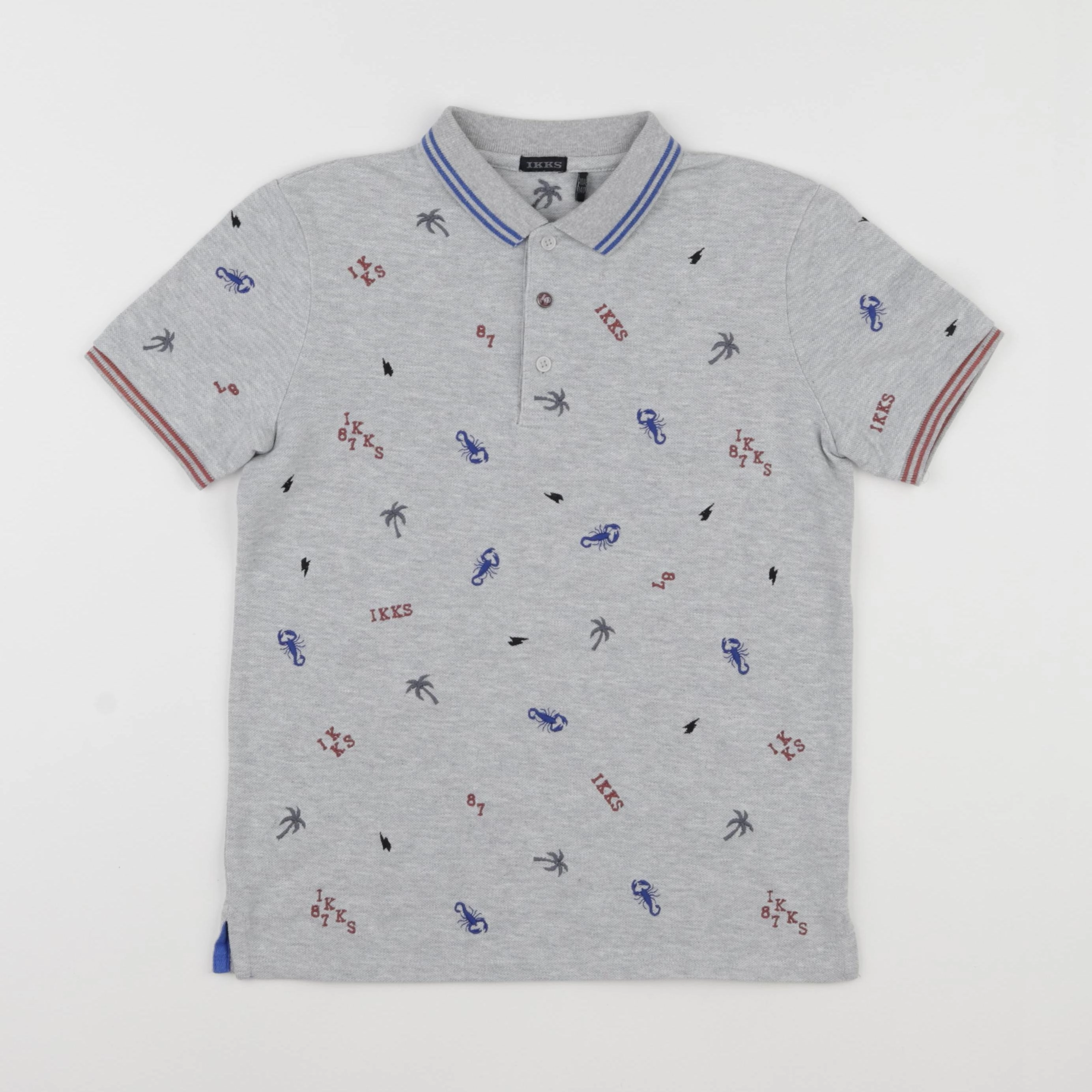 IKKS - polo gris - 10 ans