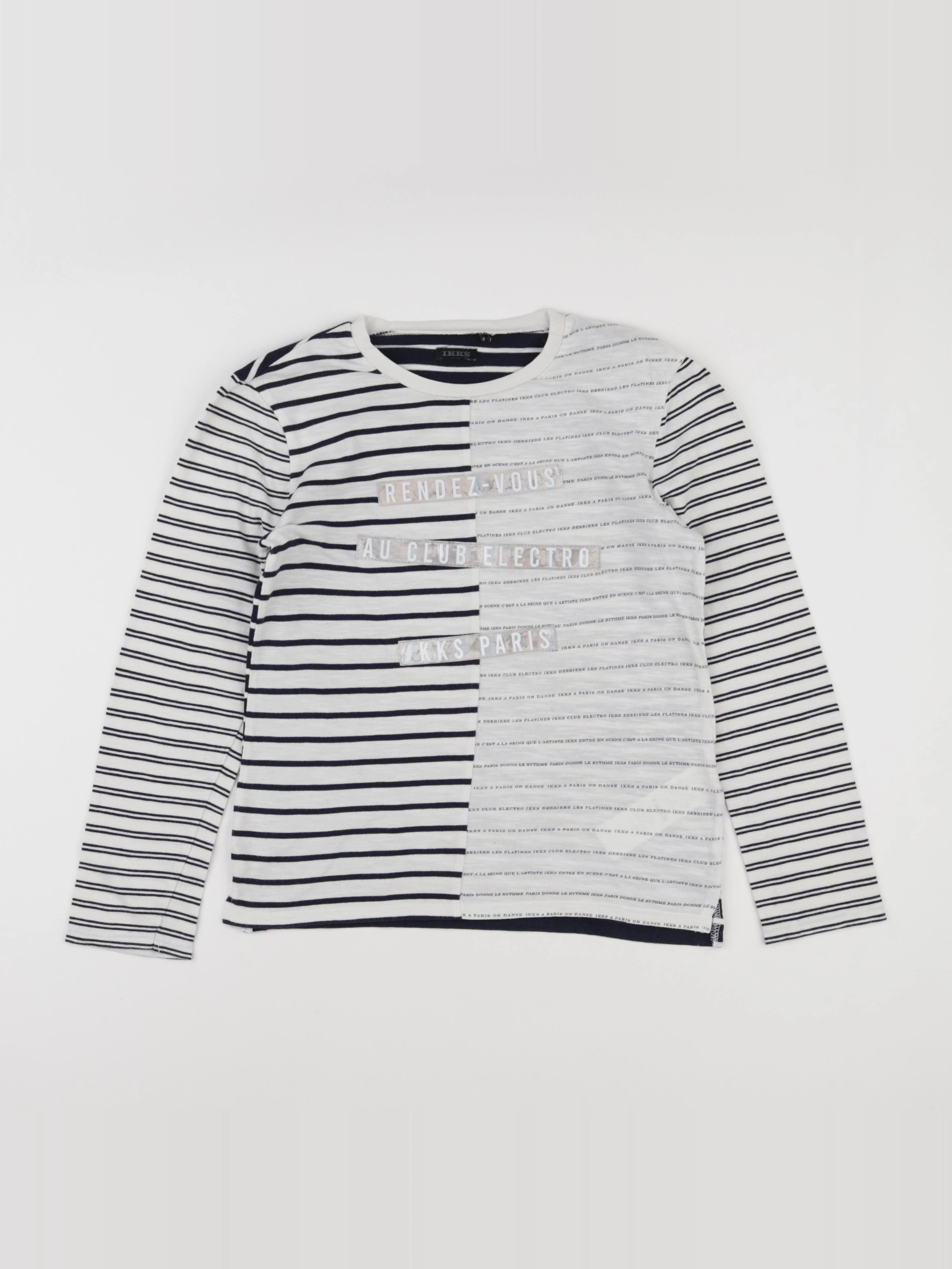 IKKS - tee-shirt blanc - 10 ans