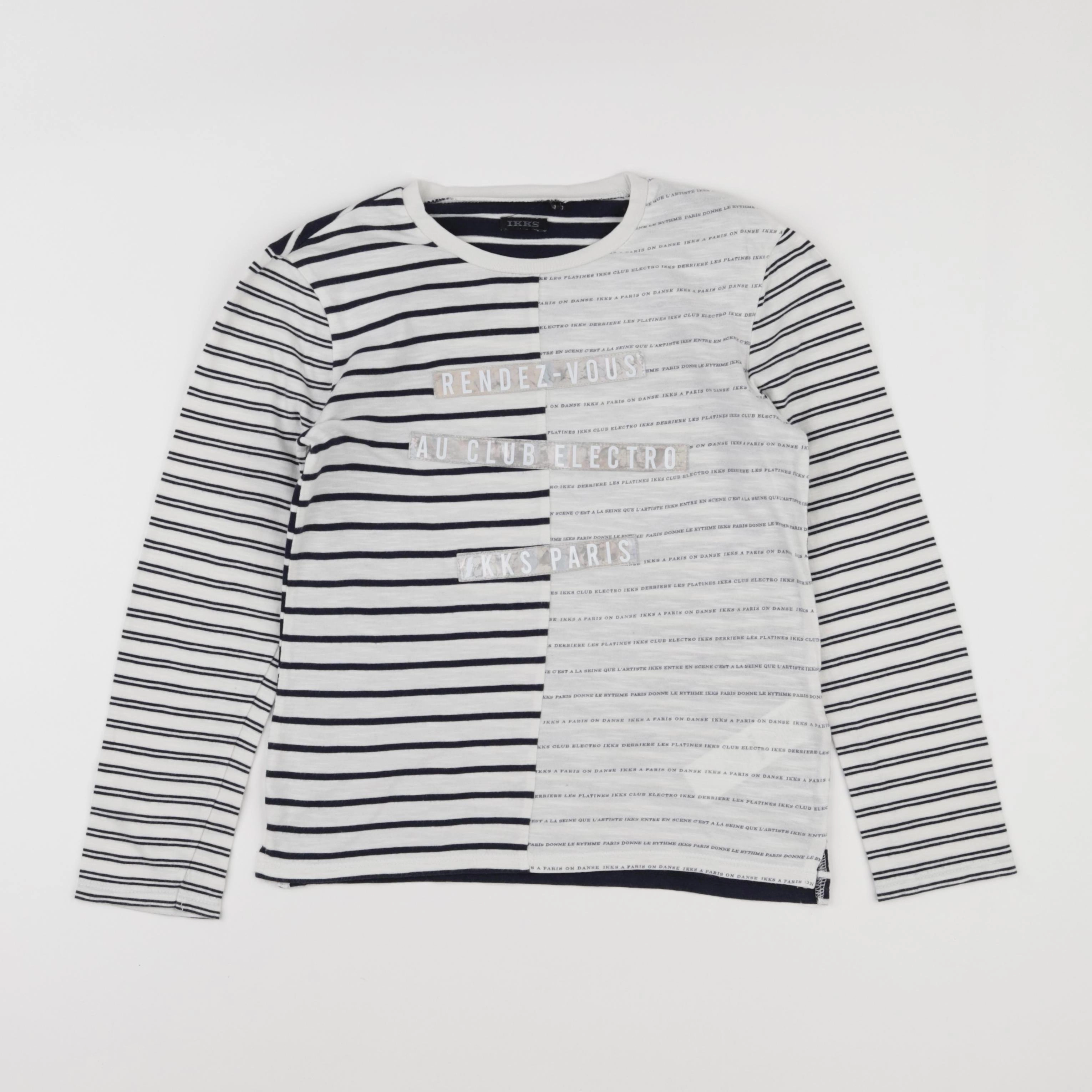 IKKS - tee-shirt blanc - 10 ans