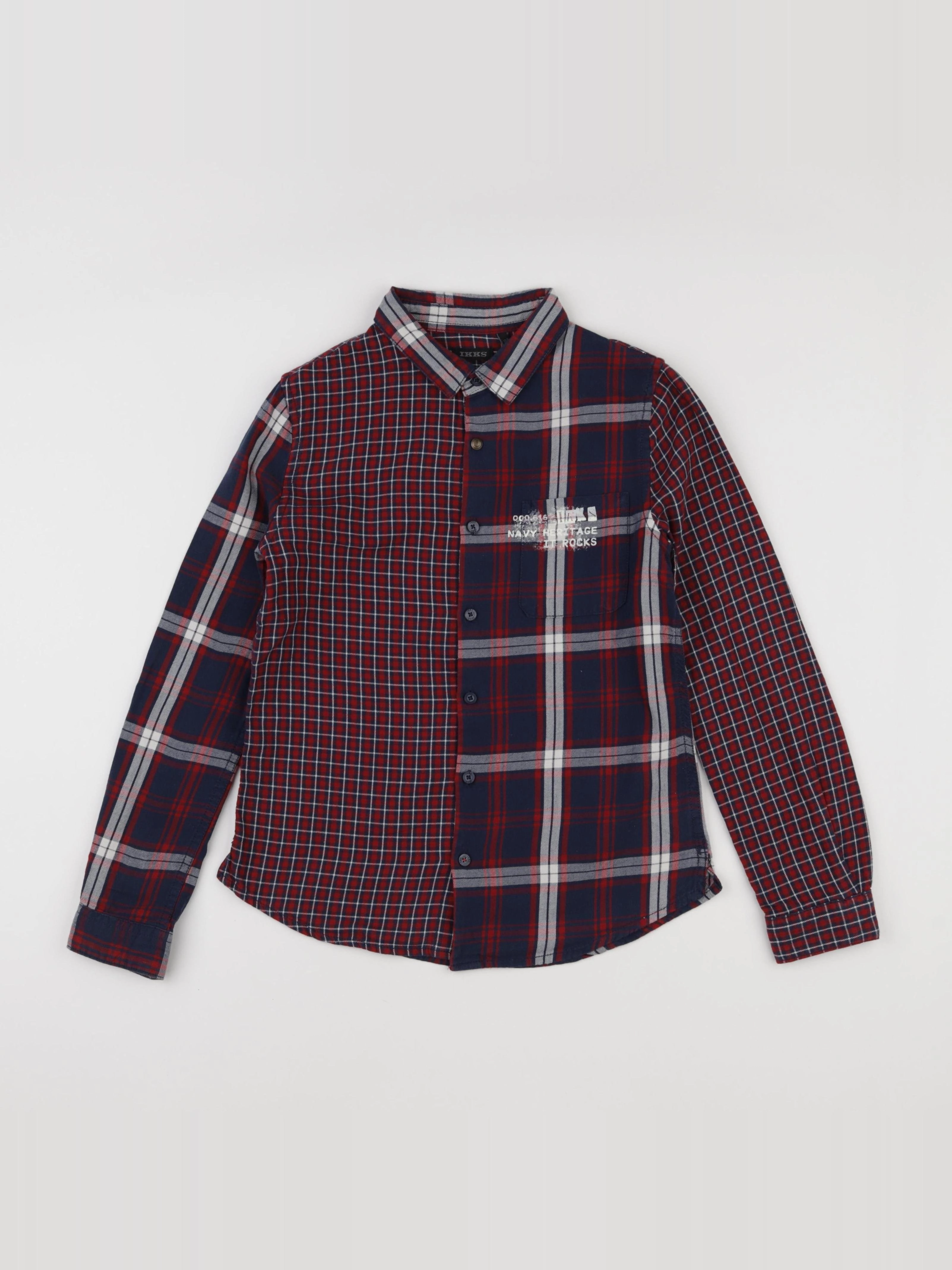 IKKS - chemise rouge - 10 ans