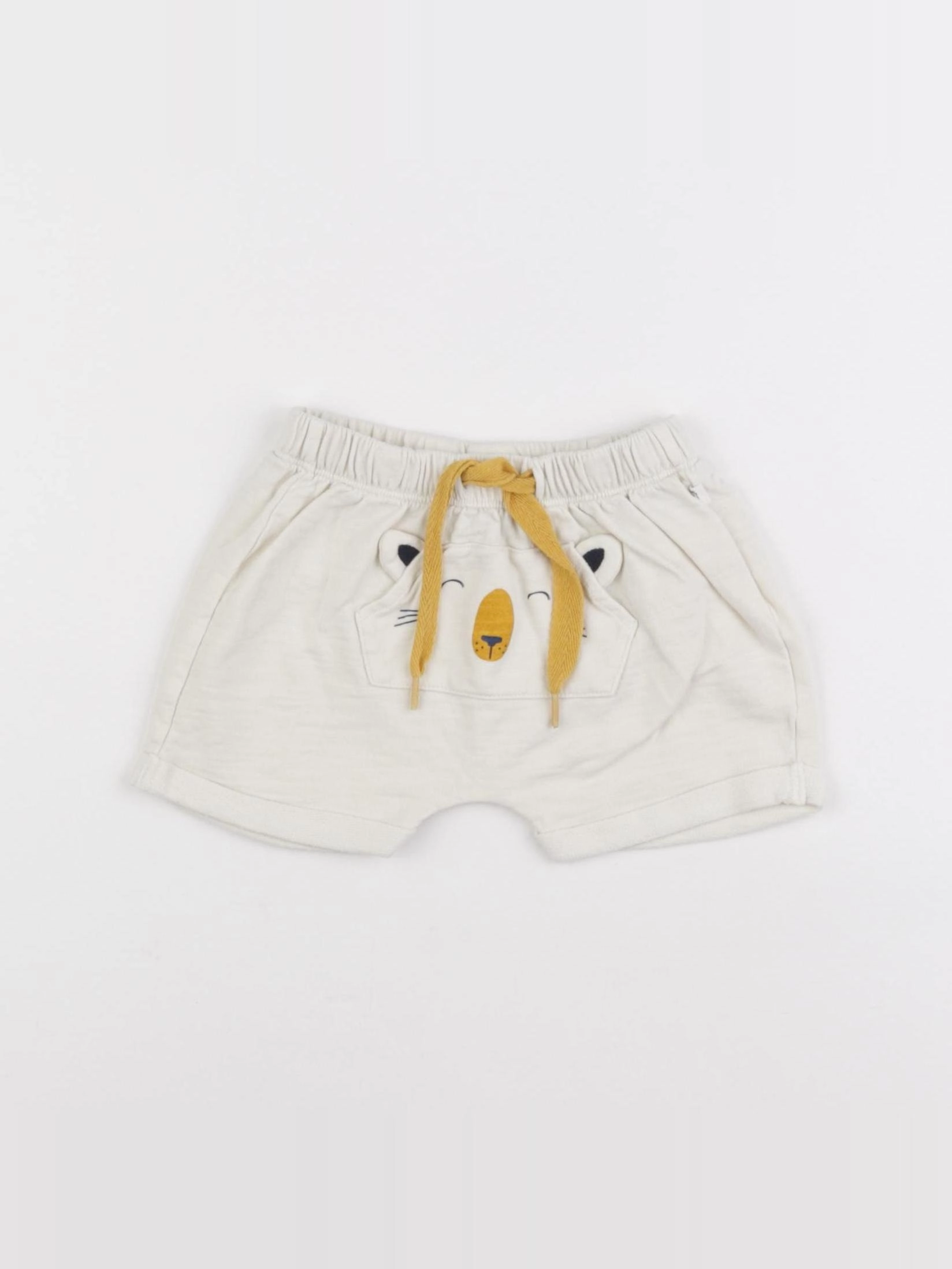 Tape à l'oeil - short jaune - 6 mois