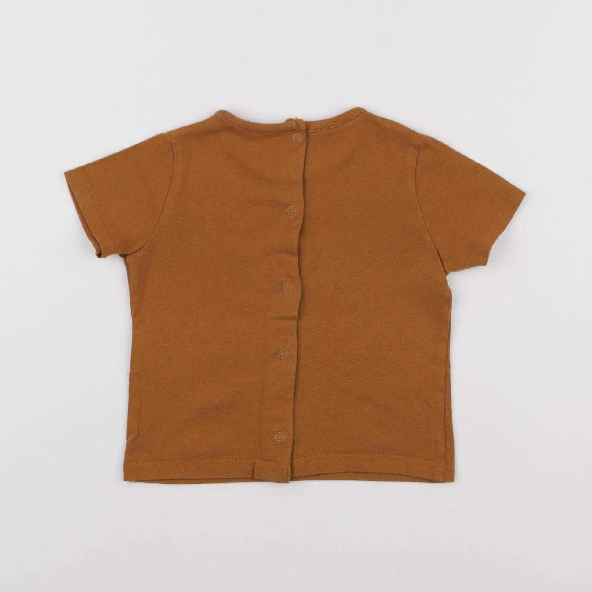 Vertbaudet - tee-shirt marron - 9 mois