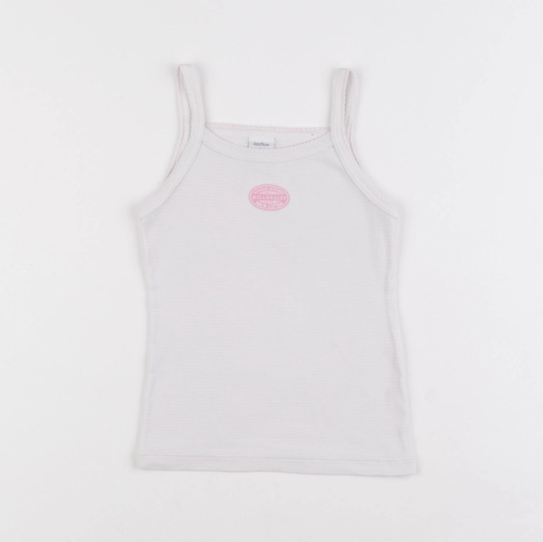 Petit Bateau - maillot de corps rose - 3 ans