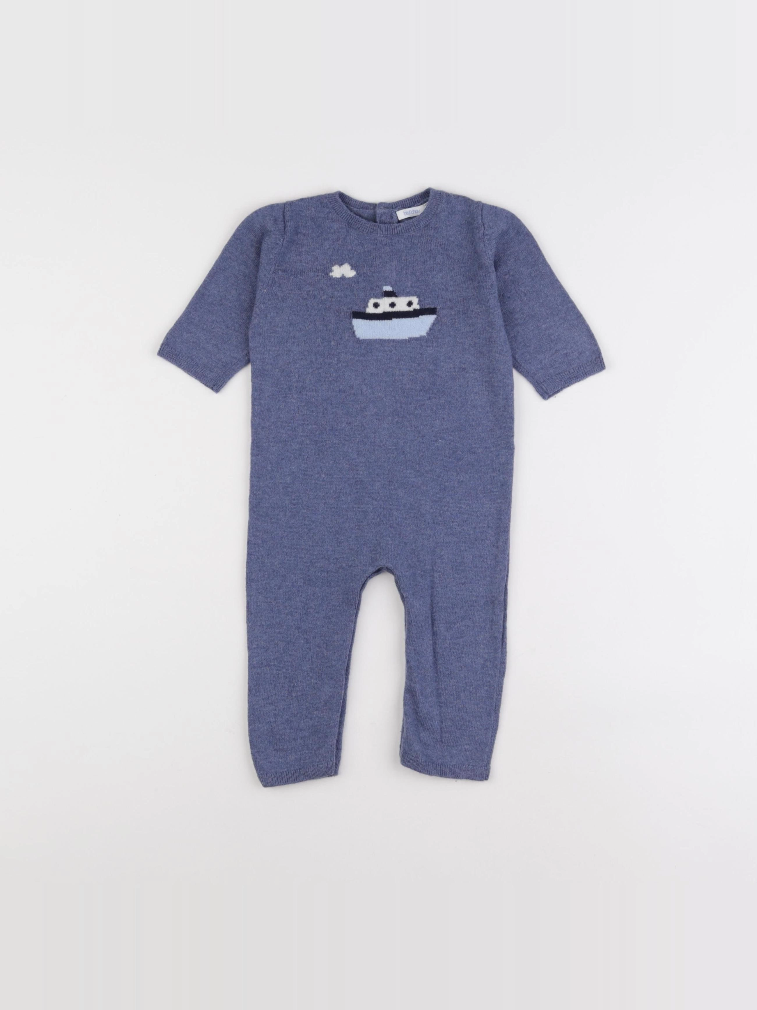 Boutchou - combinaison bleu - 6 mois