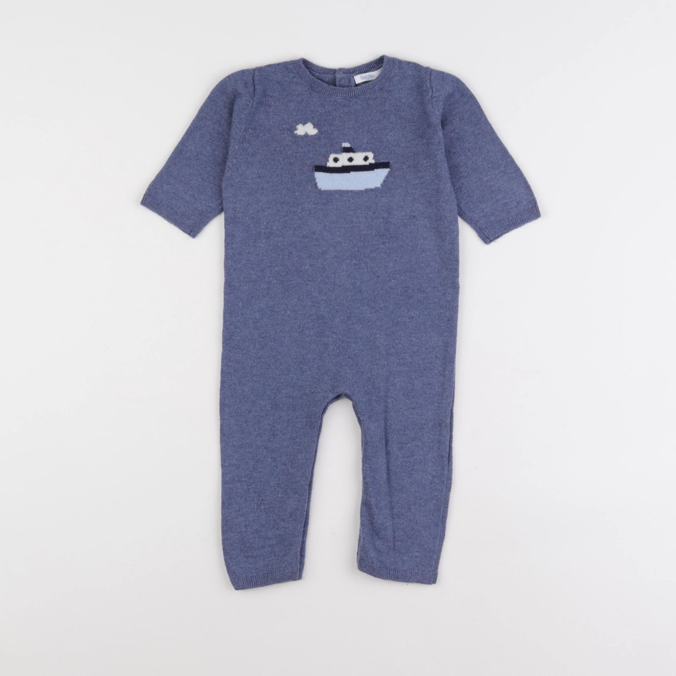 Boutchou - combinaison bleu - 6 mois