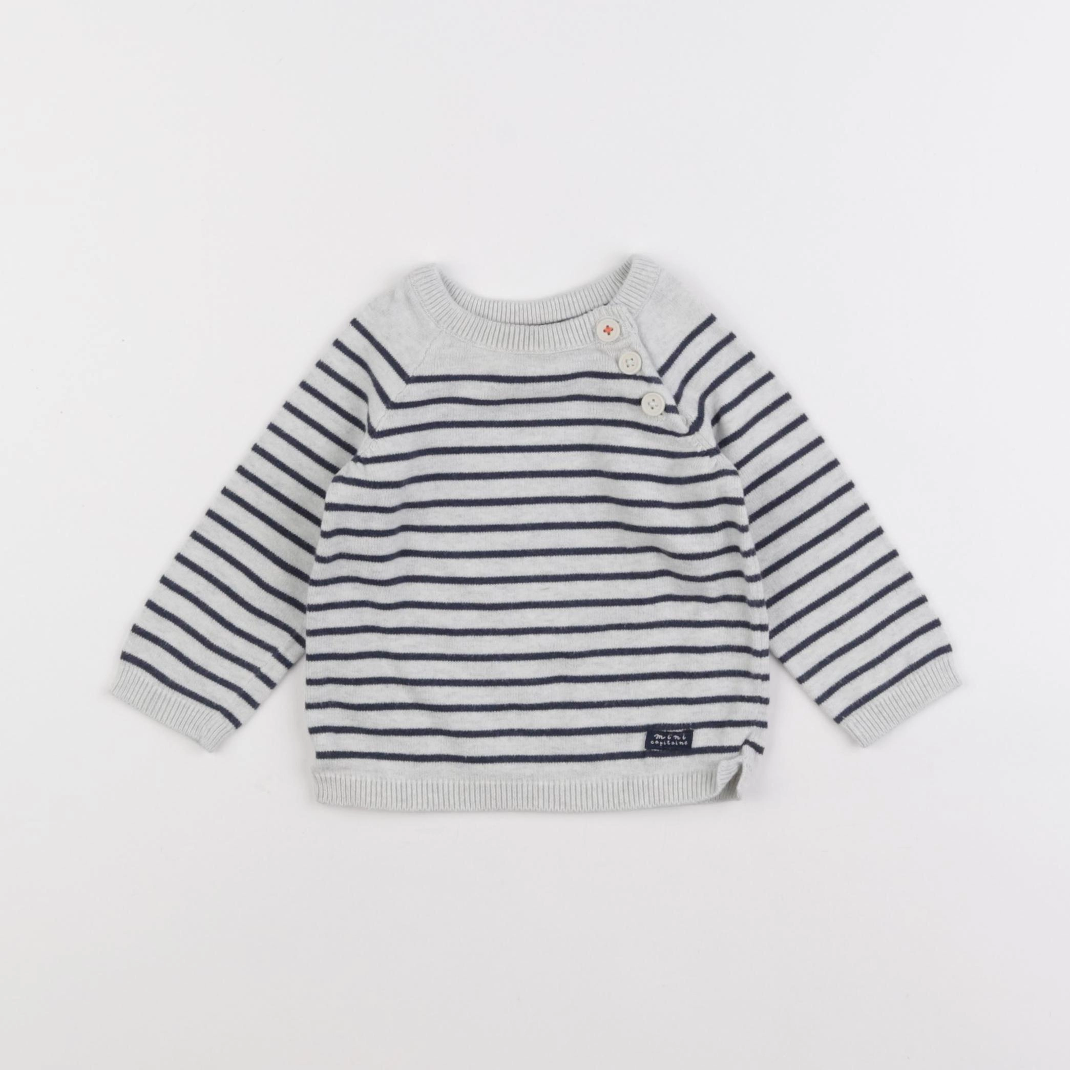Tape à l'oeil - pull bleu - 9 mois