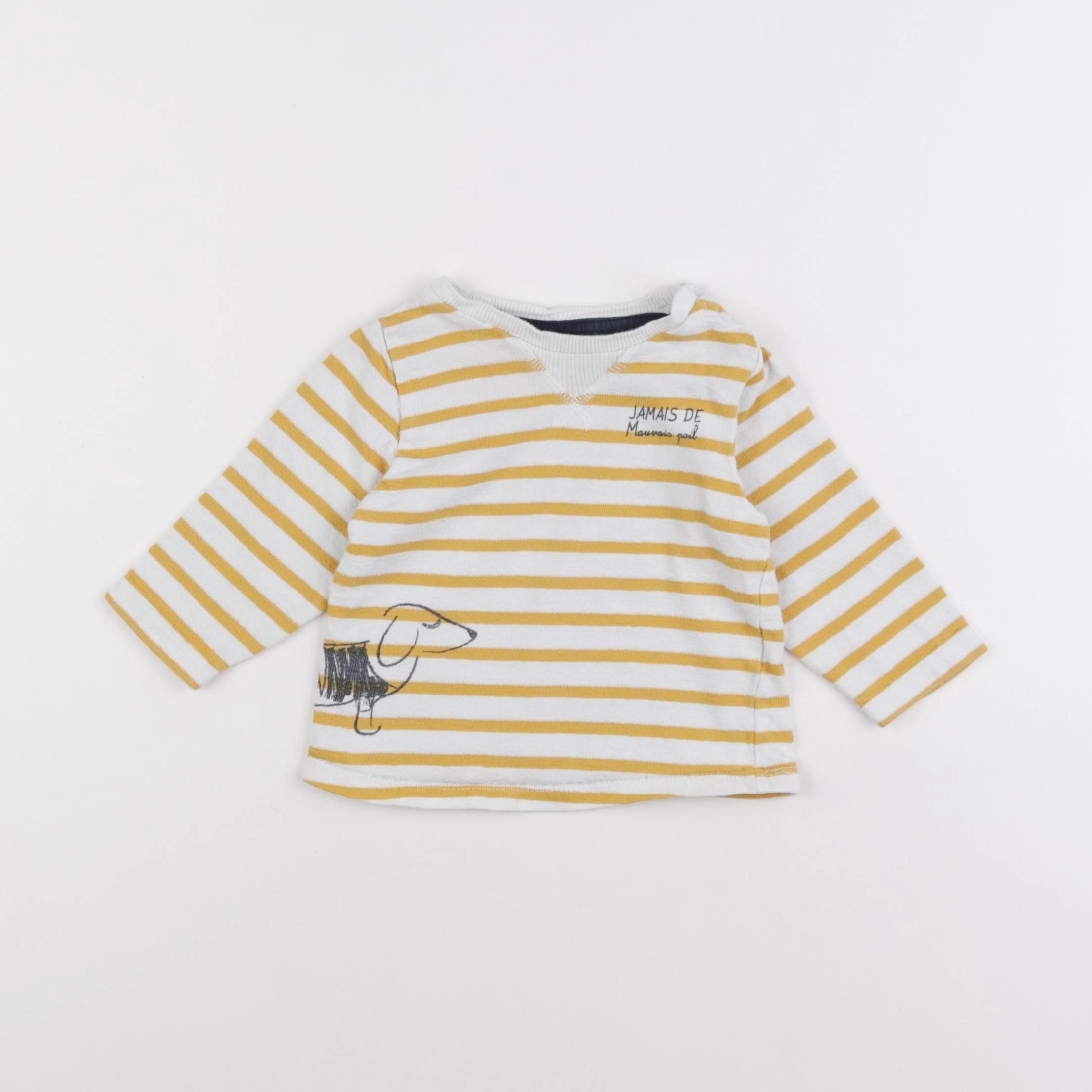 Tape à l'oeil - tee-shirt jaune - 12 mois