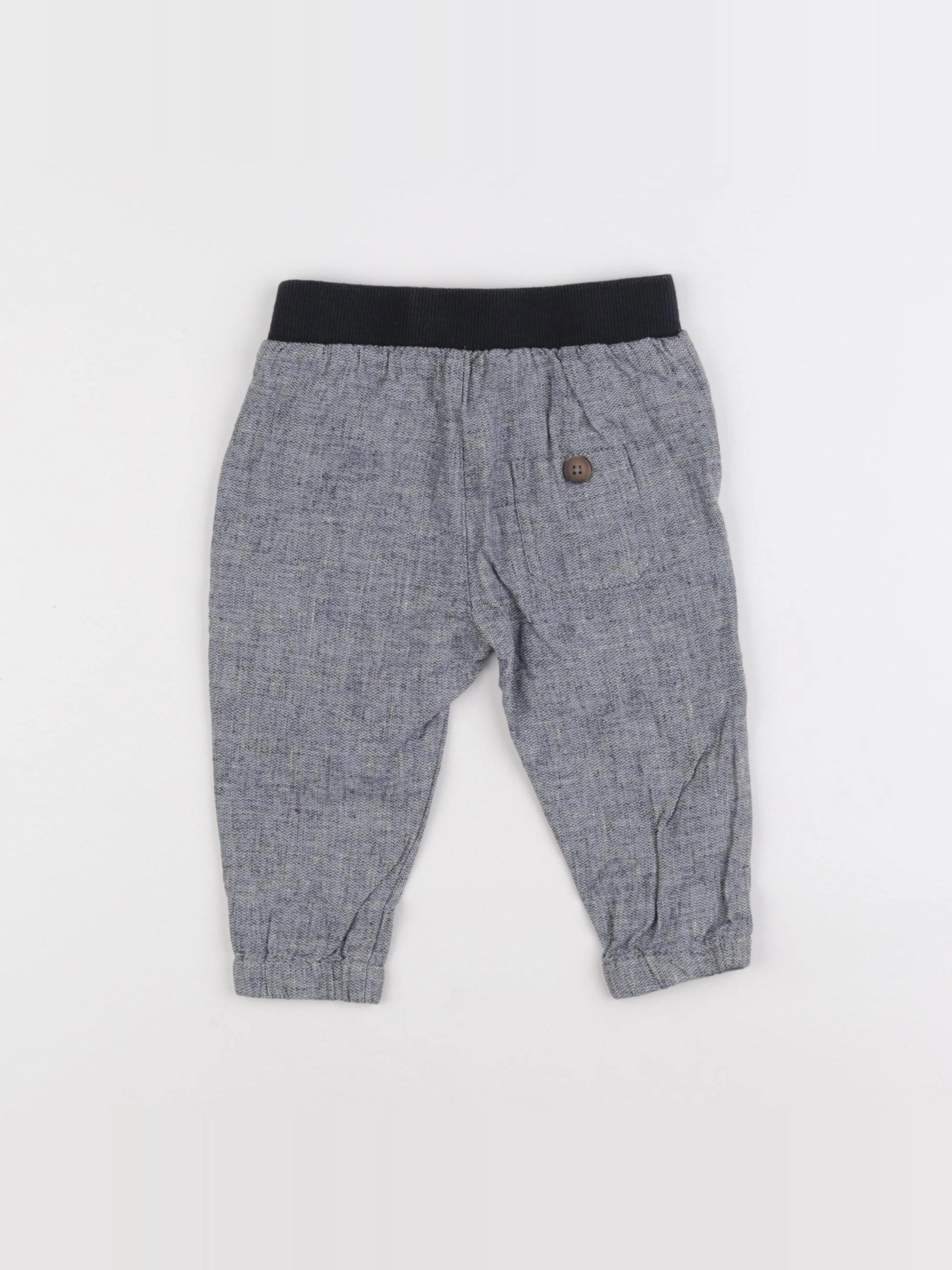 Boutchou - pantalon bleu - 9 mois