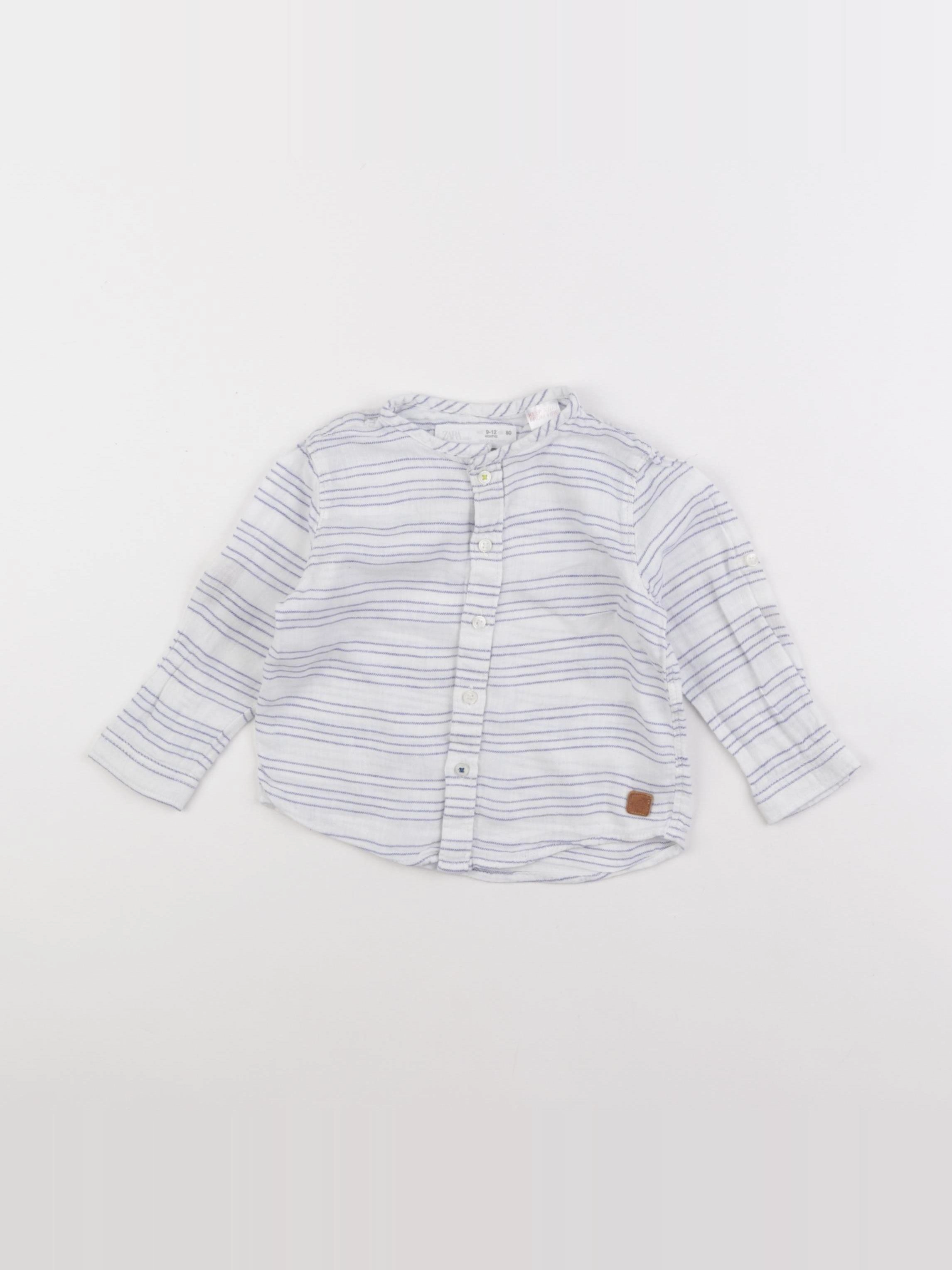 Zara - chemise bleu - 9/12 mois