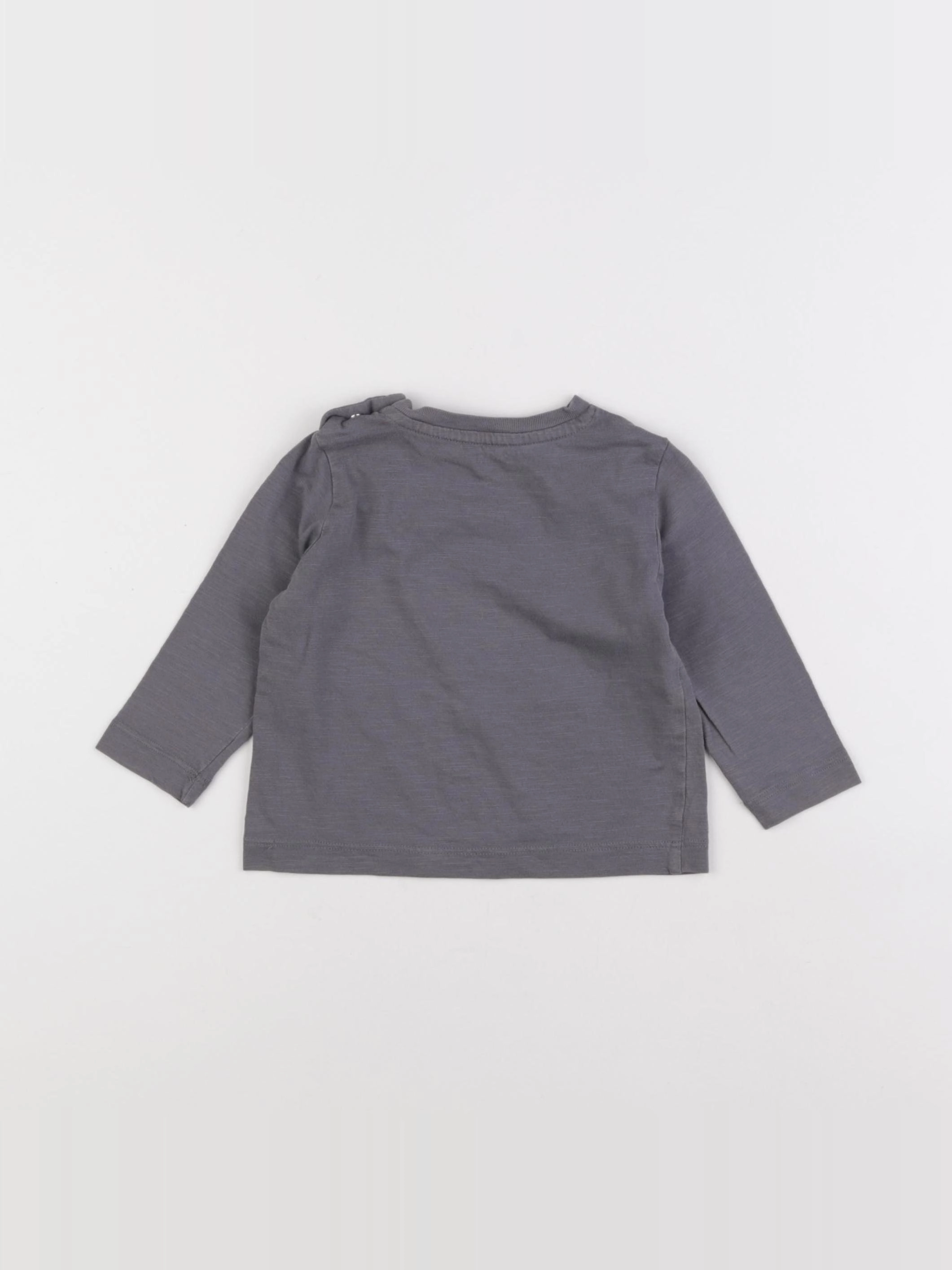 Boutchou - tee-shirt gris - 9 mois