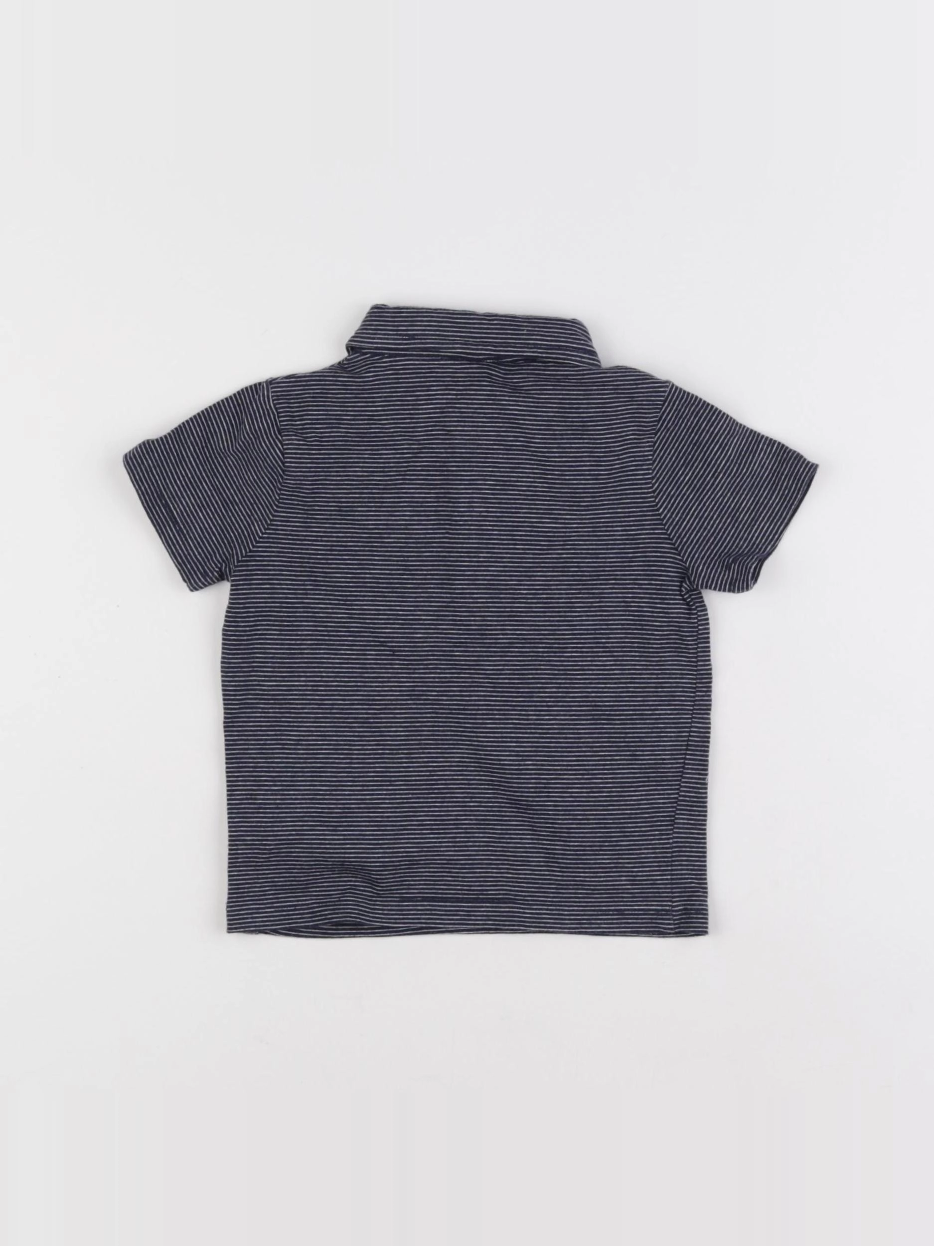 Boutchou - polo bleu - 9 mois