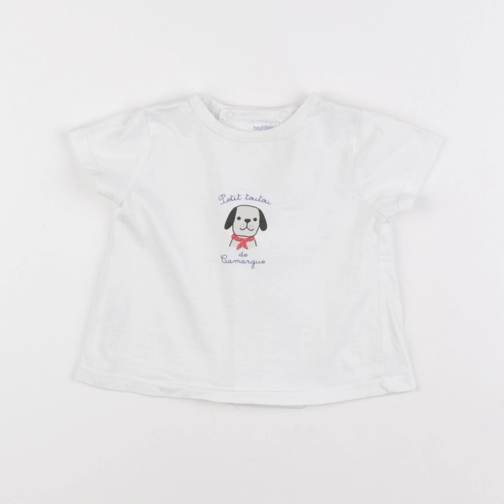 Boutchou - tee-shirt blanc - 9 mois