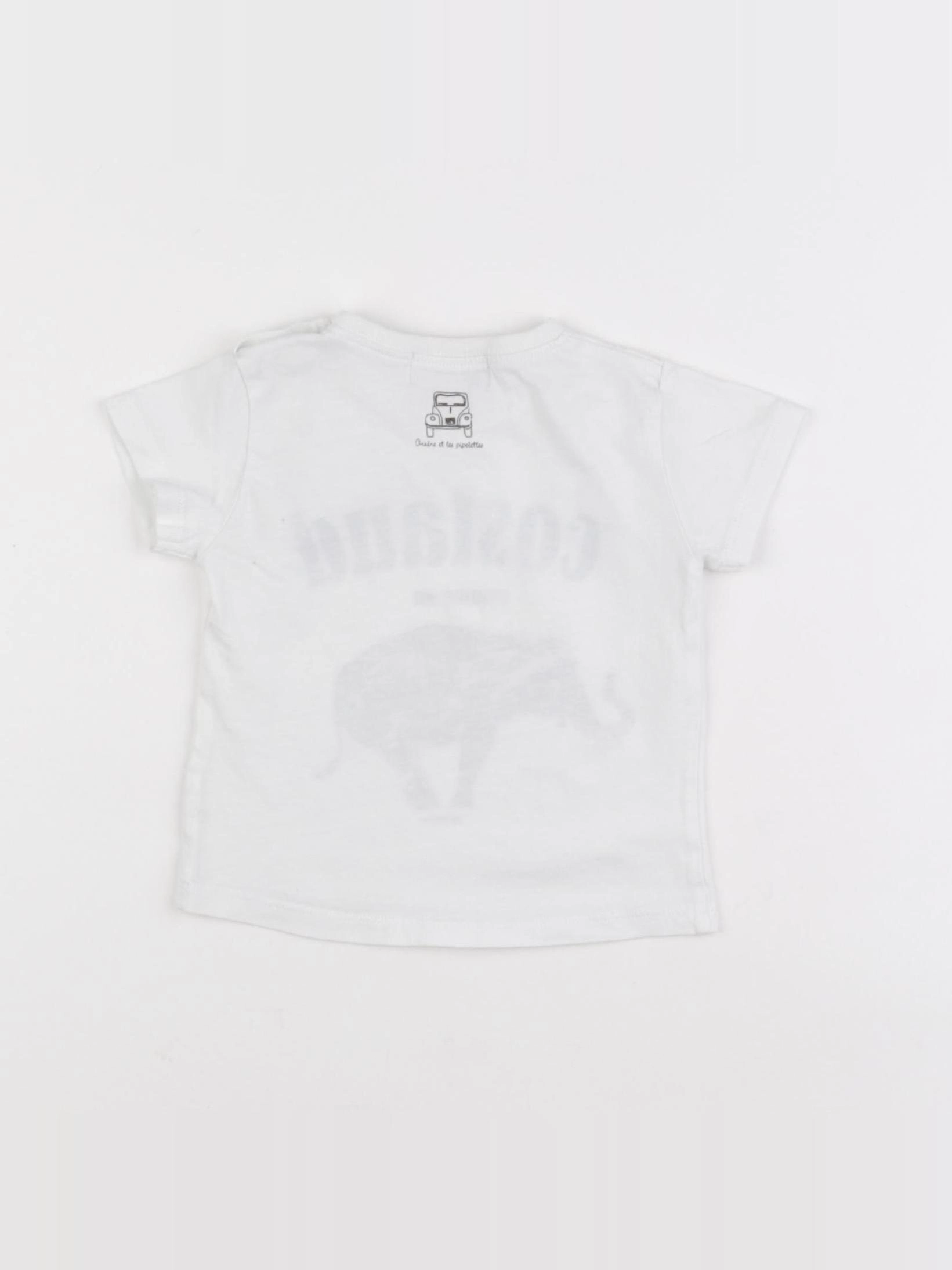 Arsène et les pipelettes - tee-shirt blanc - 12 mois