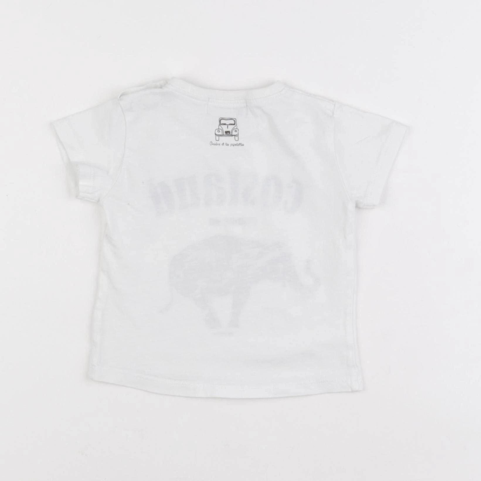 Arsène et les pipelettes - tee-shirt blanc - 12 mois