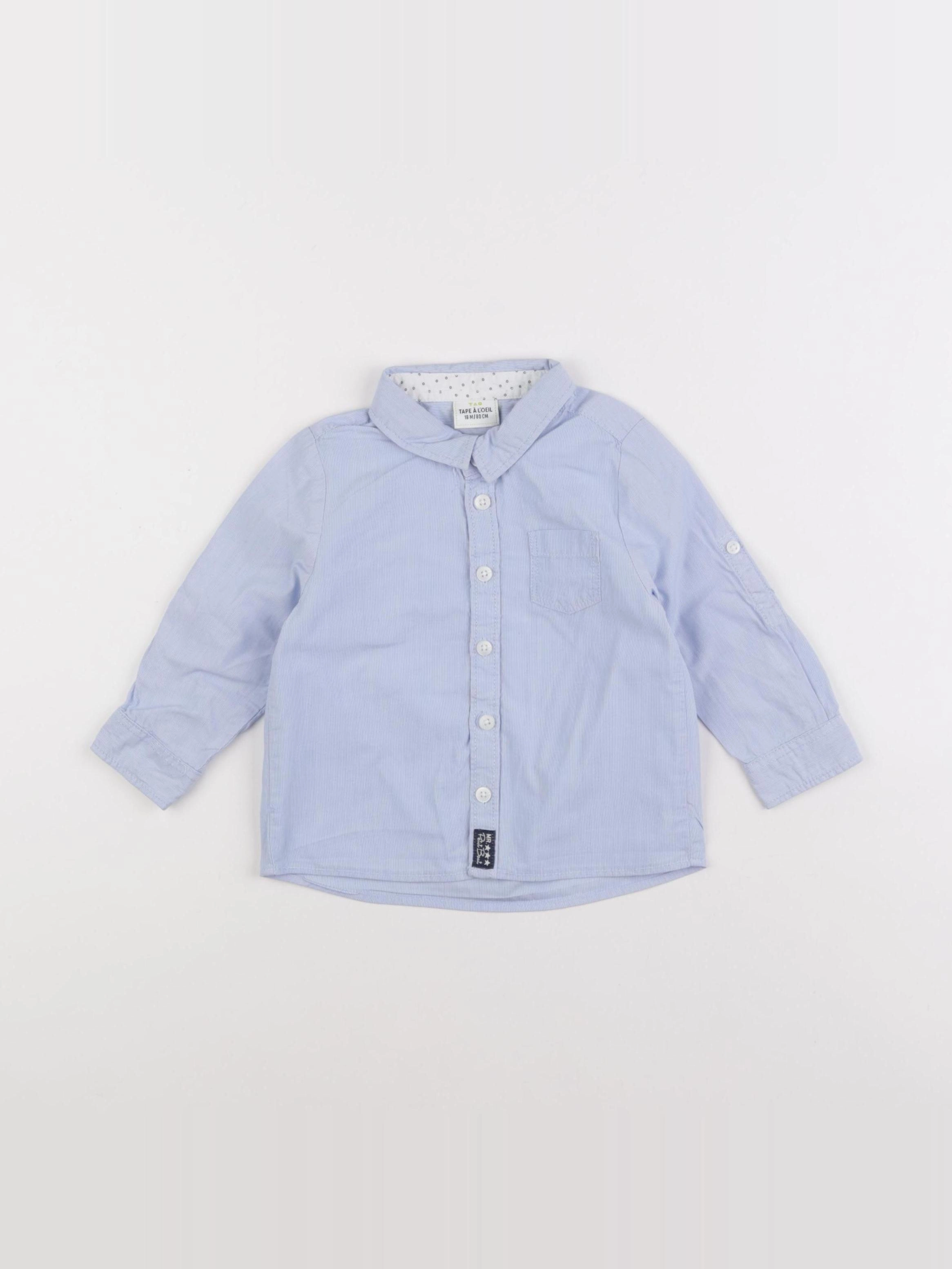 Tape à l'oeil - chemise bleu - 18 mois