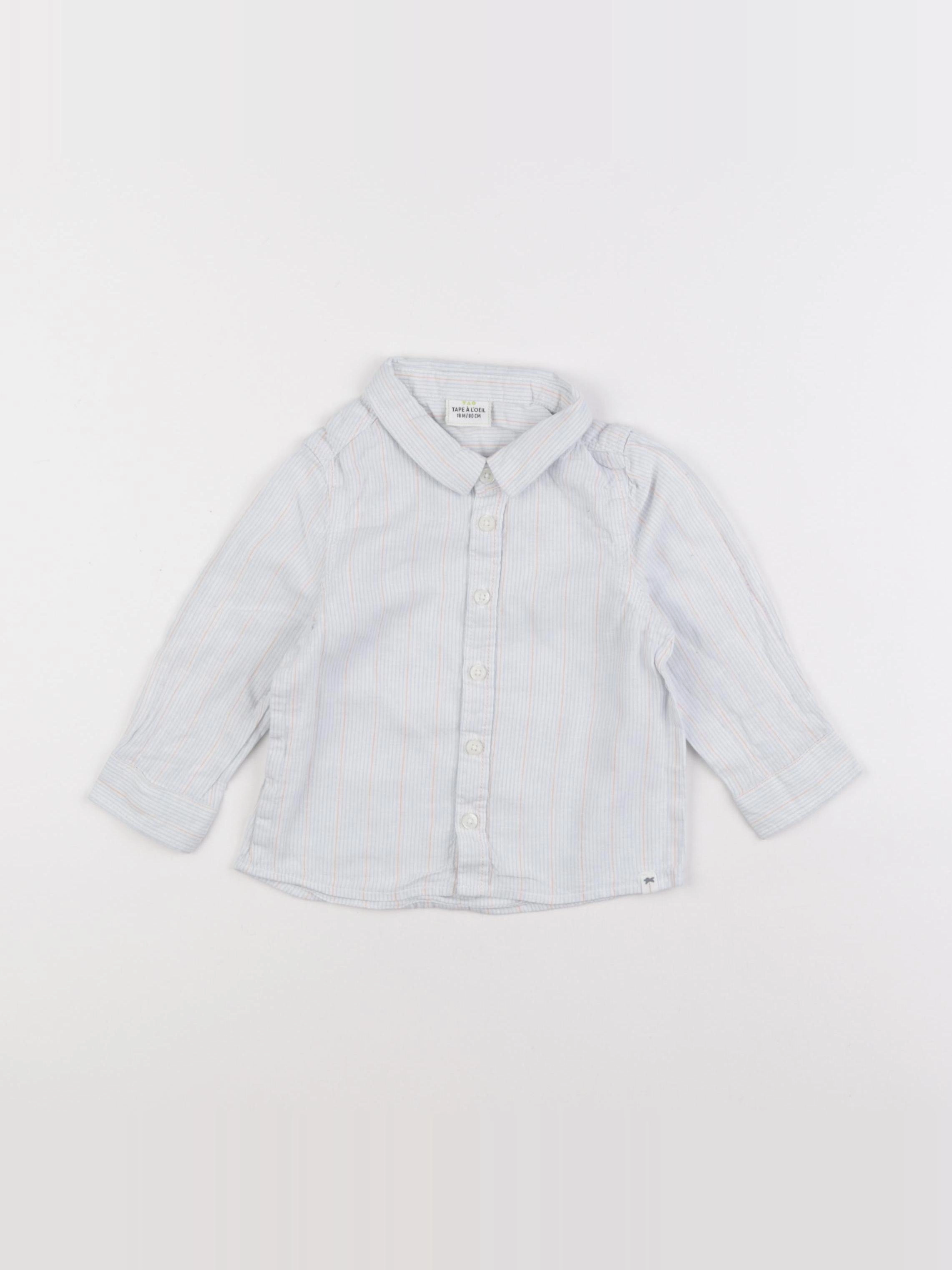 Tape à l'oeil - chemise bleu - 18 mois