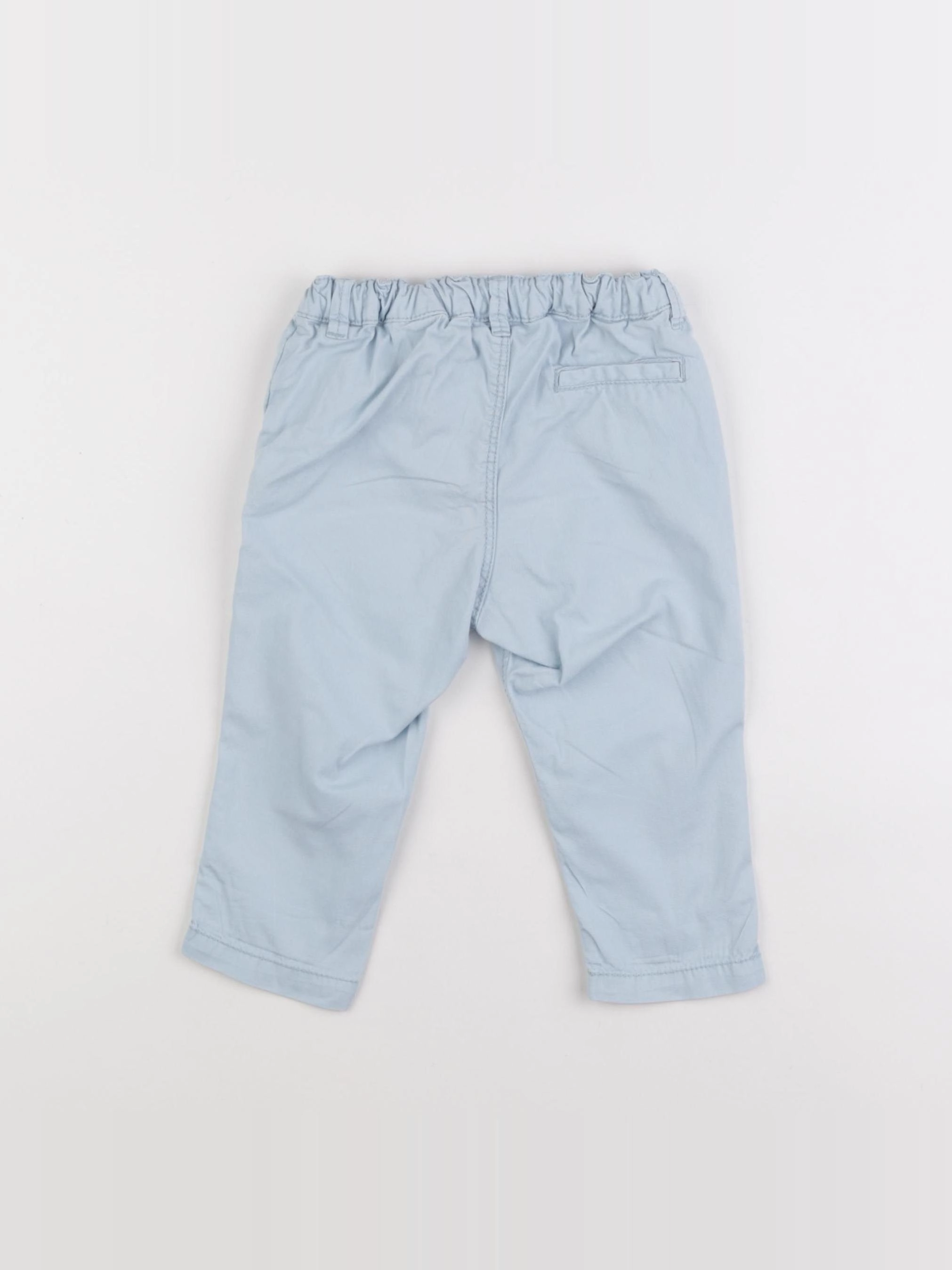 H&M - pantalon bleu - 9/12 mois